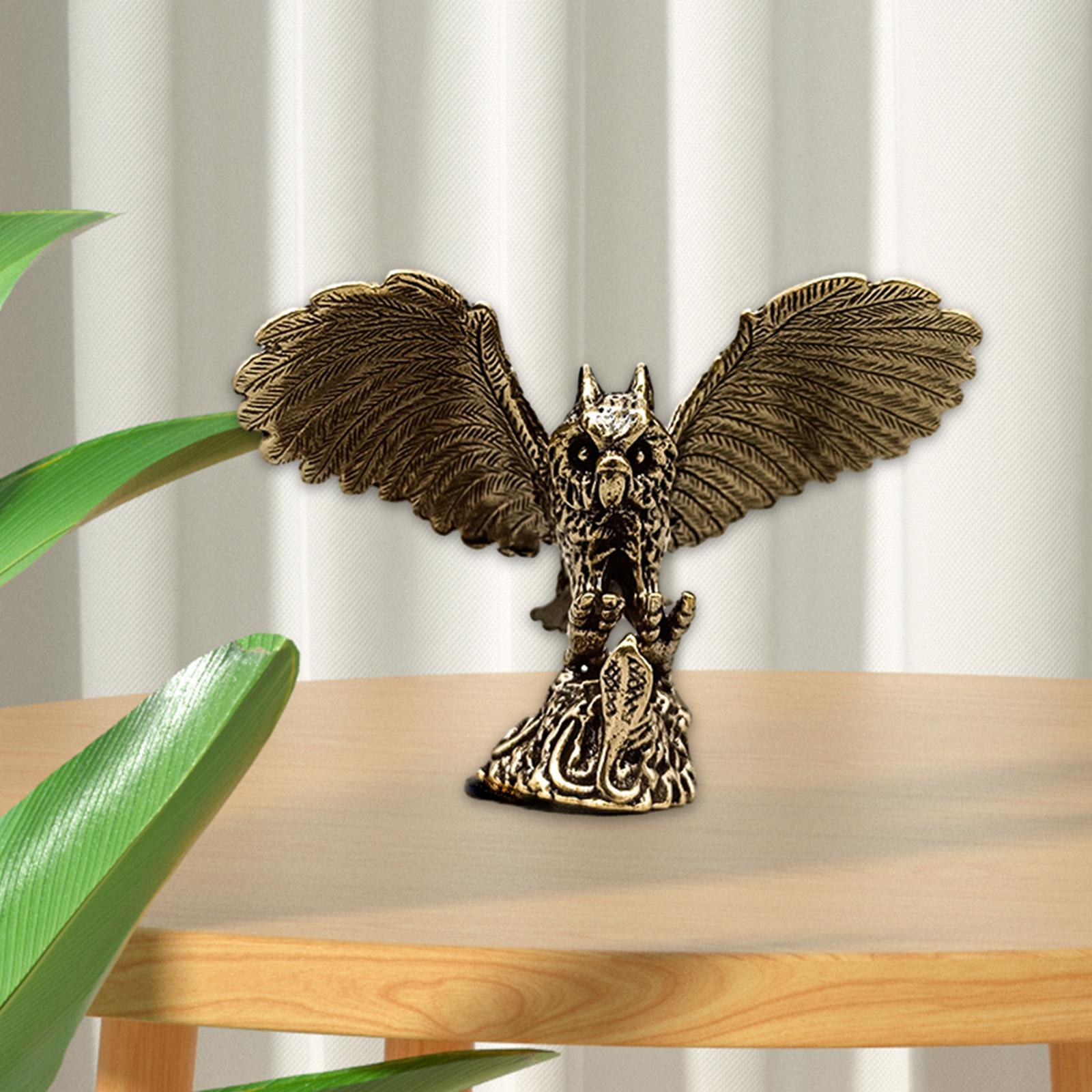 Owl Sculpture Collection Display Owl Statue for Props Restaurant Anniversary