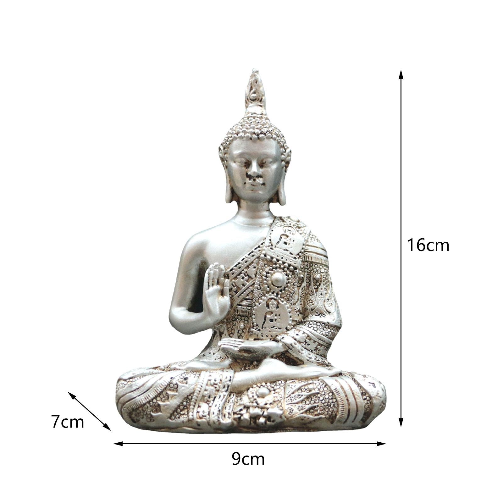 Buddha Statue Craft Buddha Collectible Resin Sculpture for Office Home Table