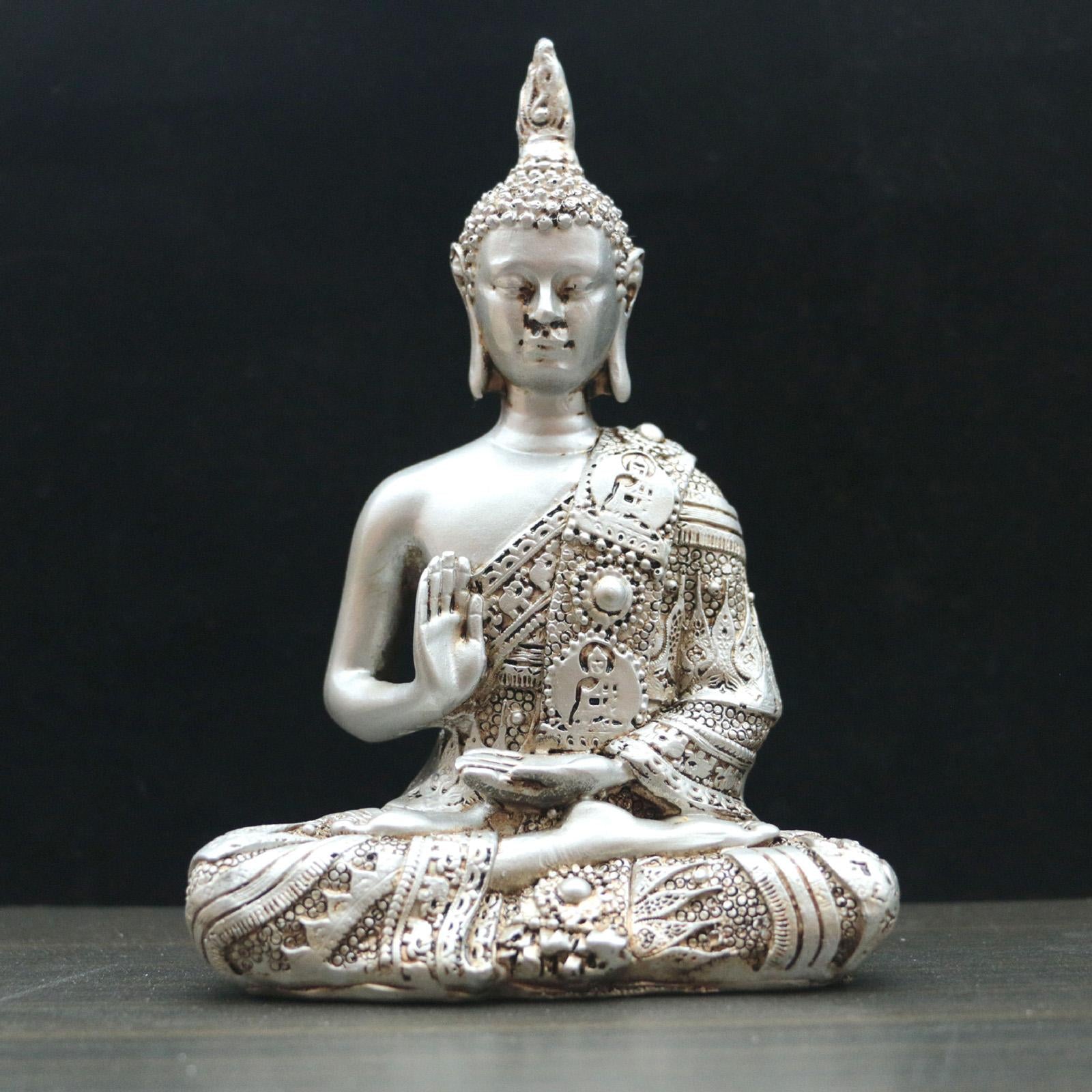 Buddha Statue Craft Buddha Collectible Resin Sculpture for Office Home Table