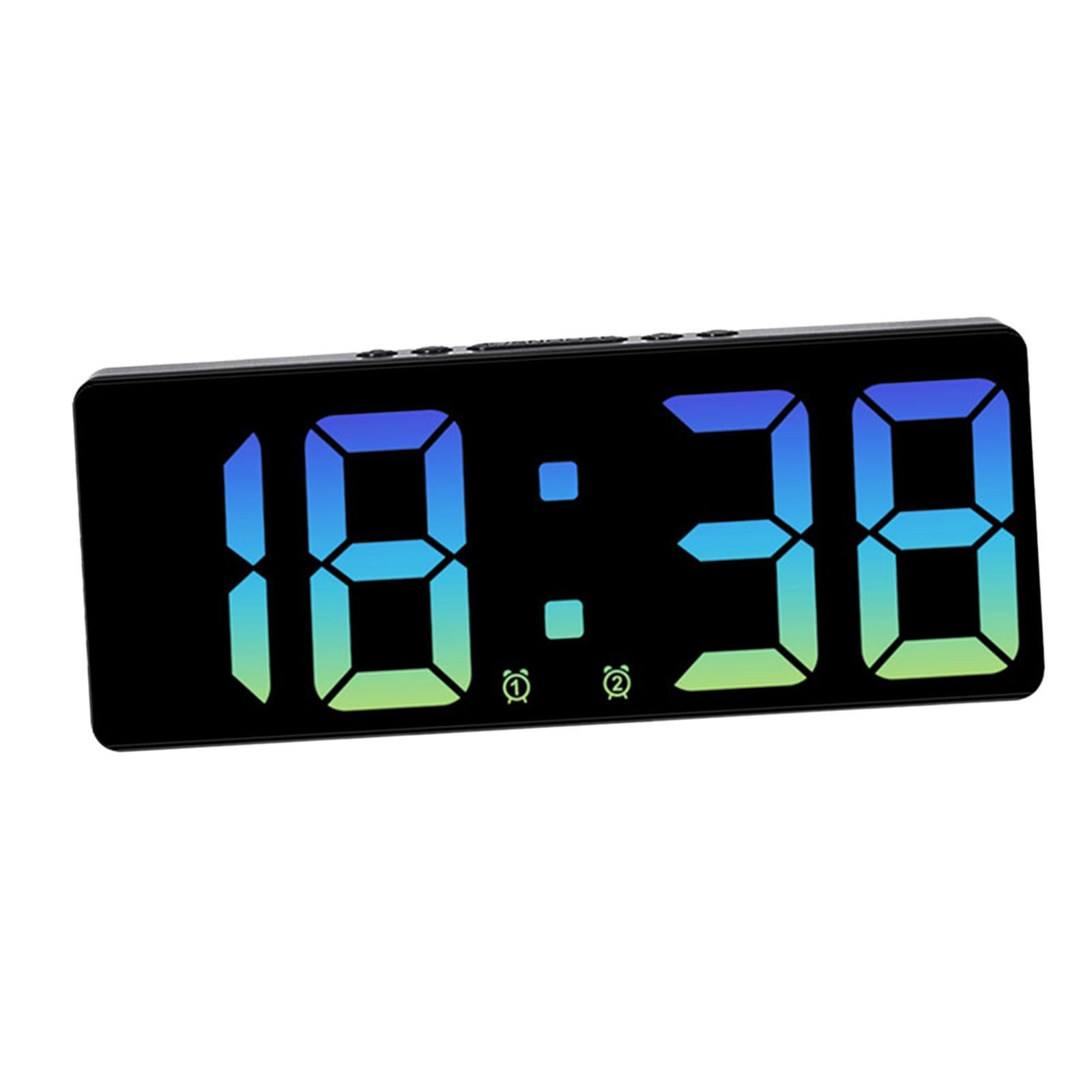 15.5cm Digital Alarm Clock Bedside Clock with Backlight for Travel Versatile Blue Light