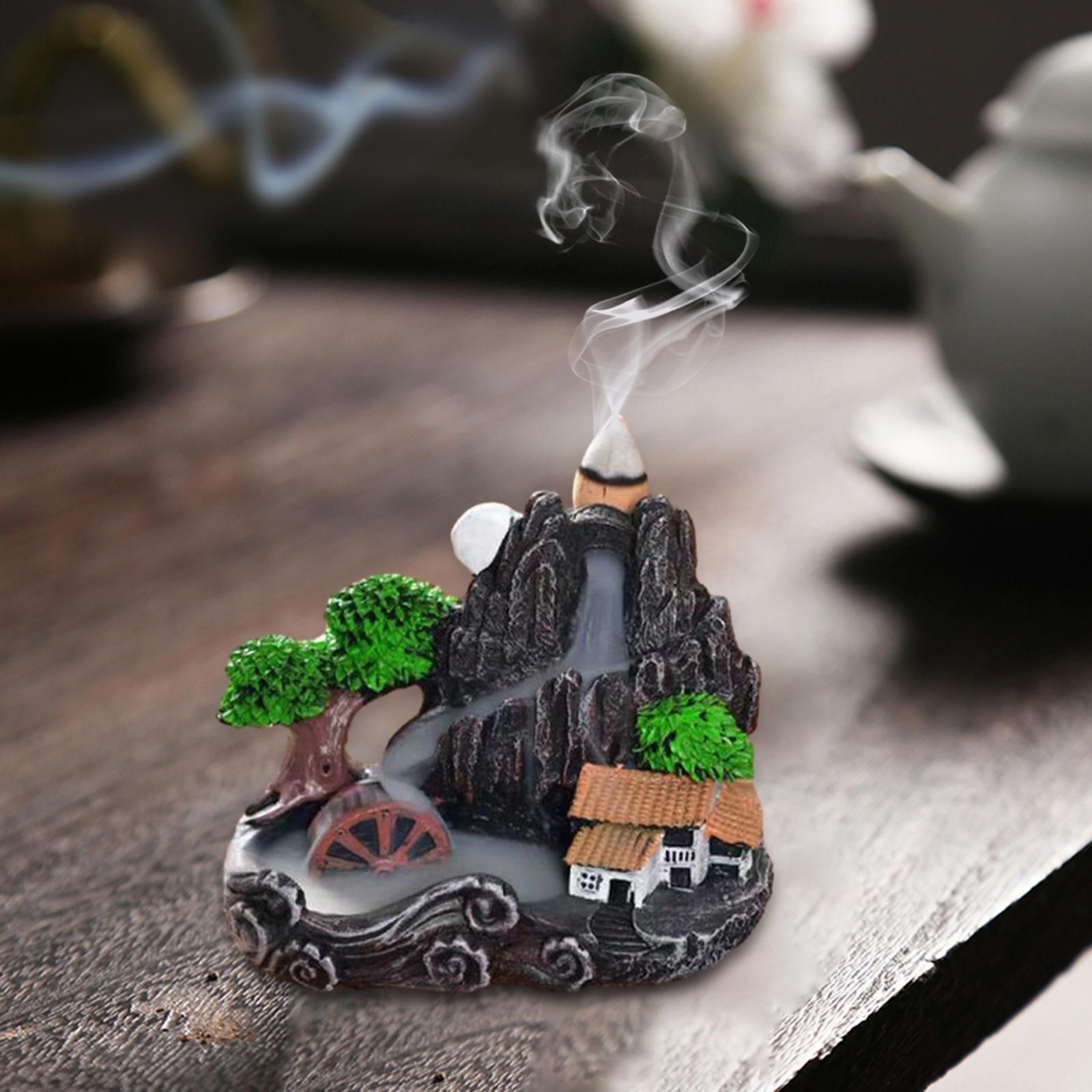 Waterfall Incense Holder Decorative Incense Cone Holder for Desk Yoga Office