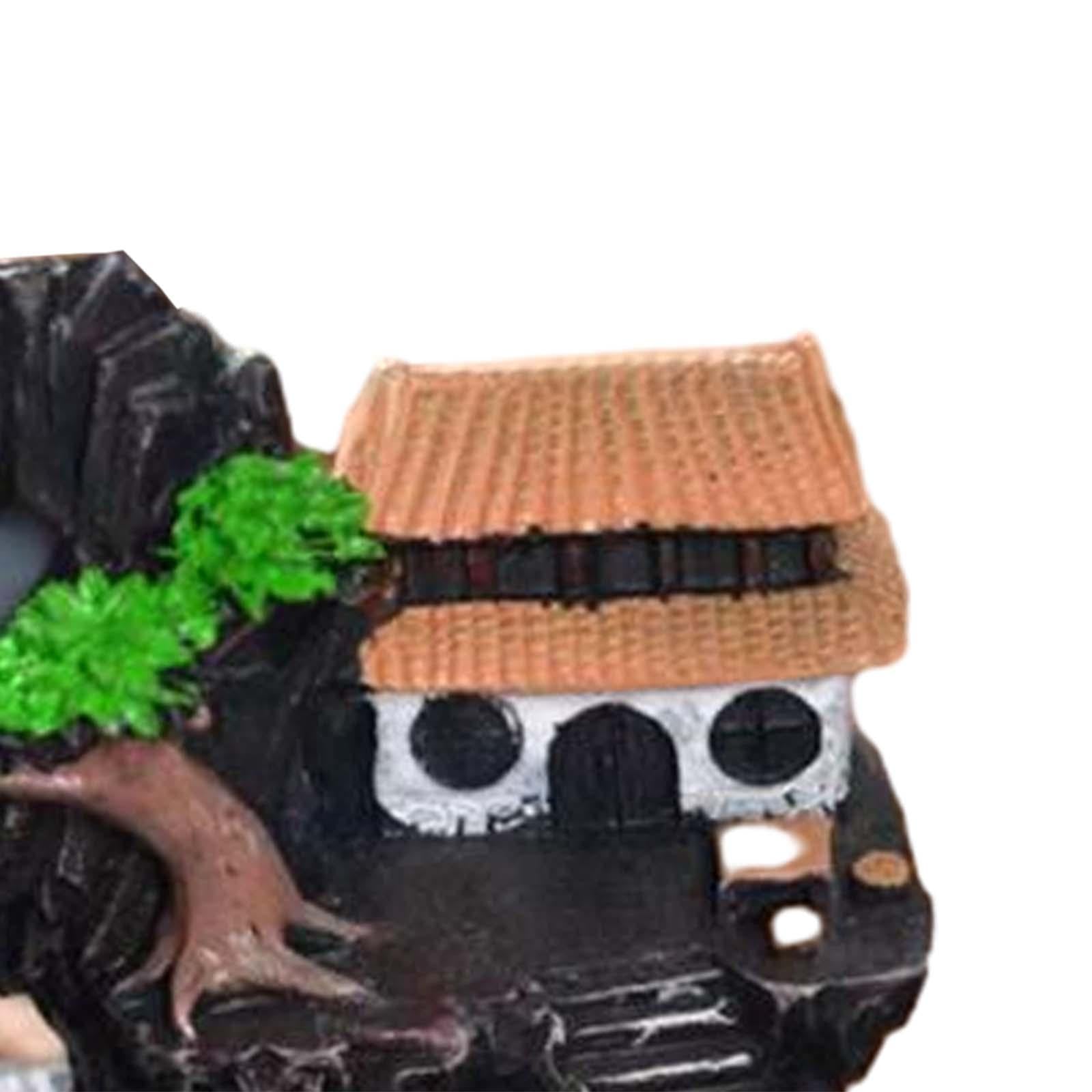 Waterfall Incense Holder Mountain Backflow Incense Burner for Office Indoor