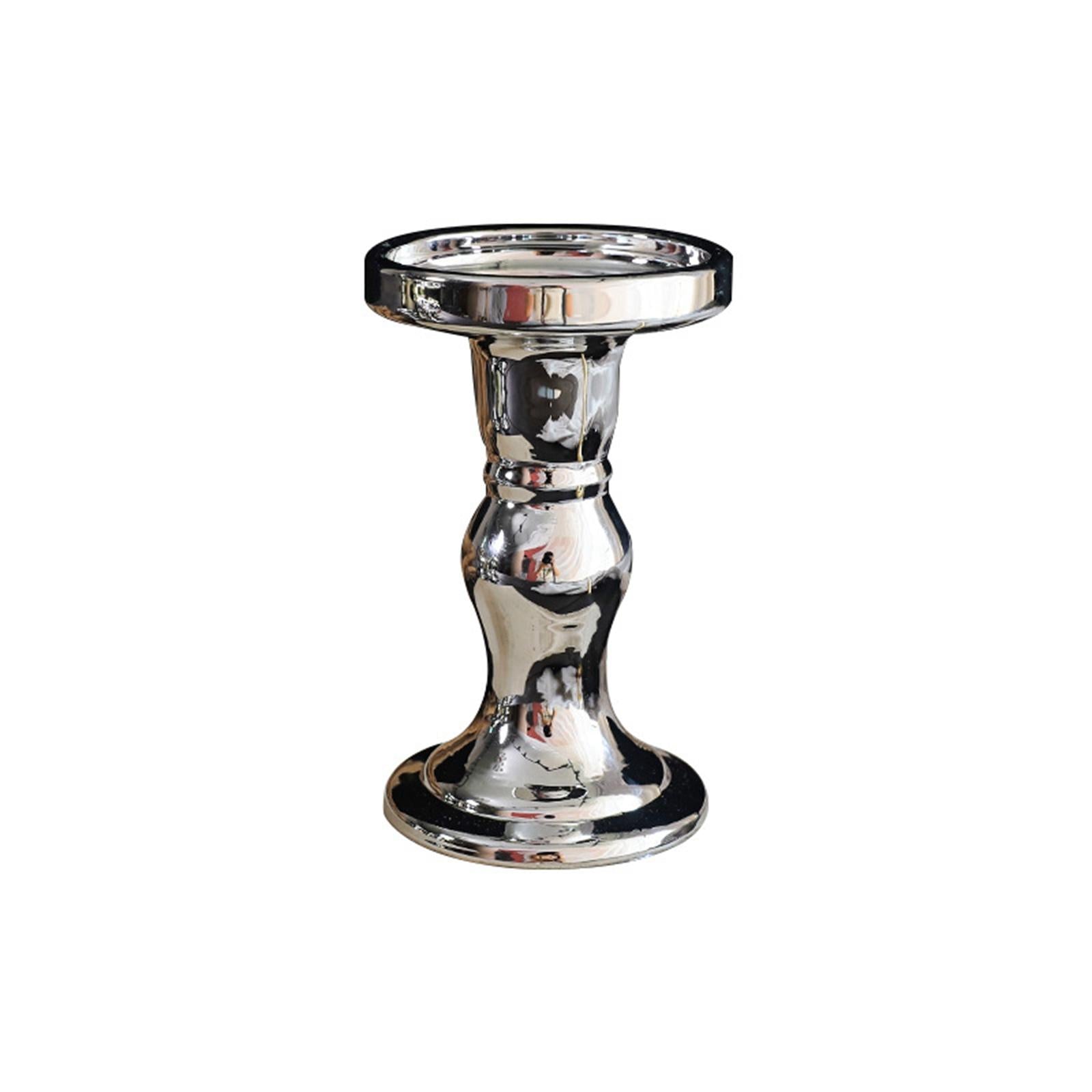 Pillar Candle Holders Vintage Elegant for Wedding Living Room Special Events M