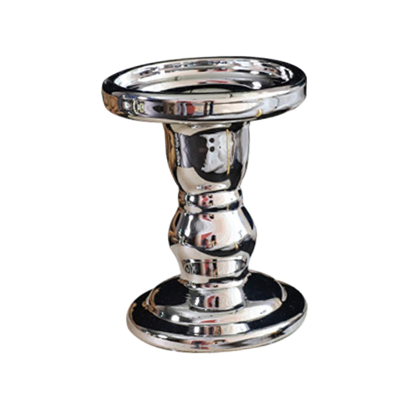 Pillar Candle Holders Vintage Elegant for Wedding Living Room Special Events M