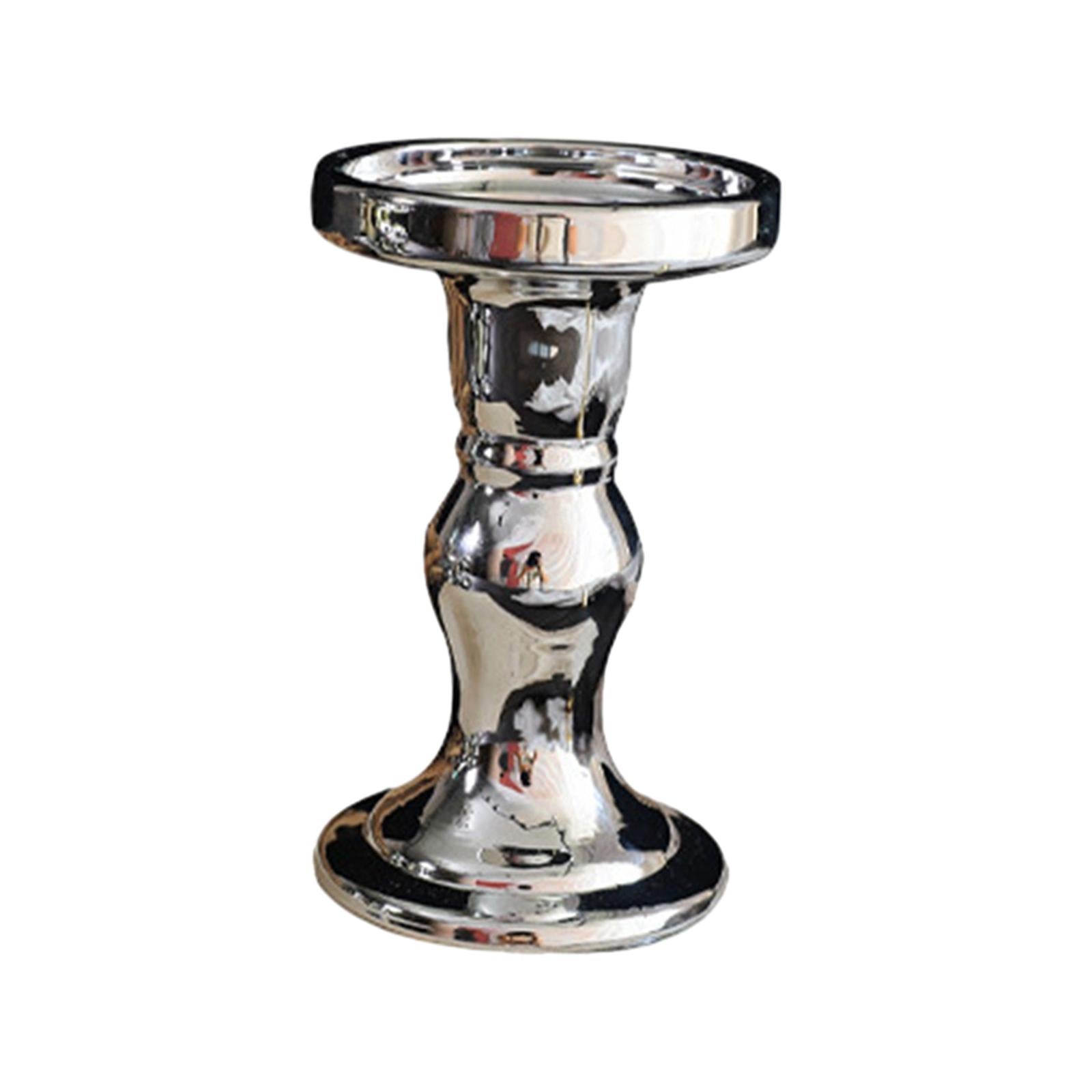 Pillar Candle Holders Vintage Elegant for Wedding Living Room Special Events L