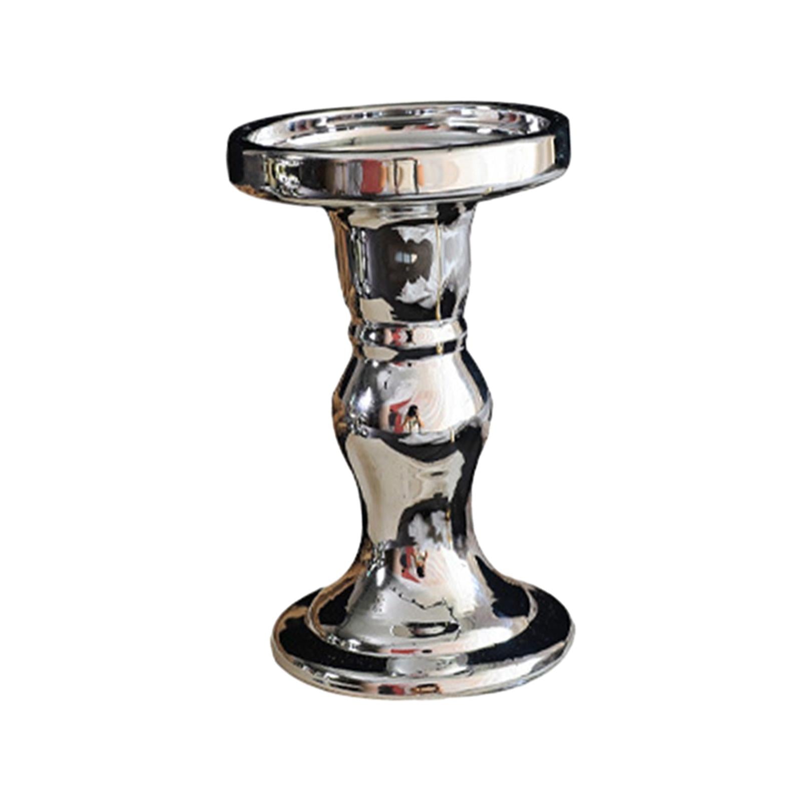 Pillar Candle Holders Vintage Elegant for Wedding Living Room Special Events L