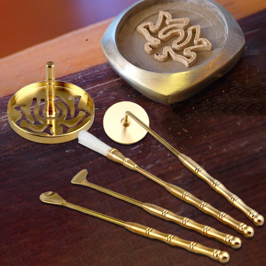 5Pcs Incense Making Set Chinese Incense Ceremony Set for Holidays Party