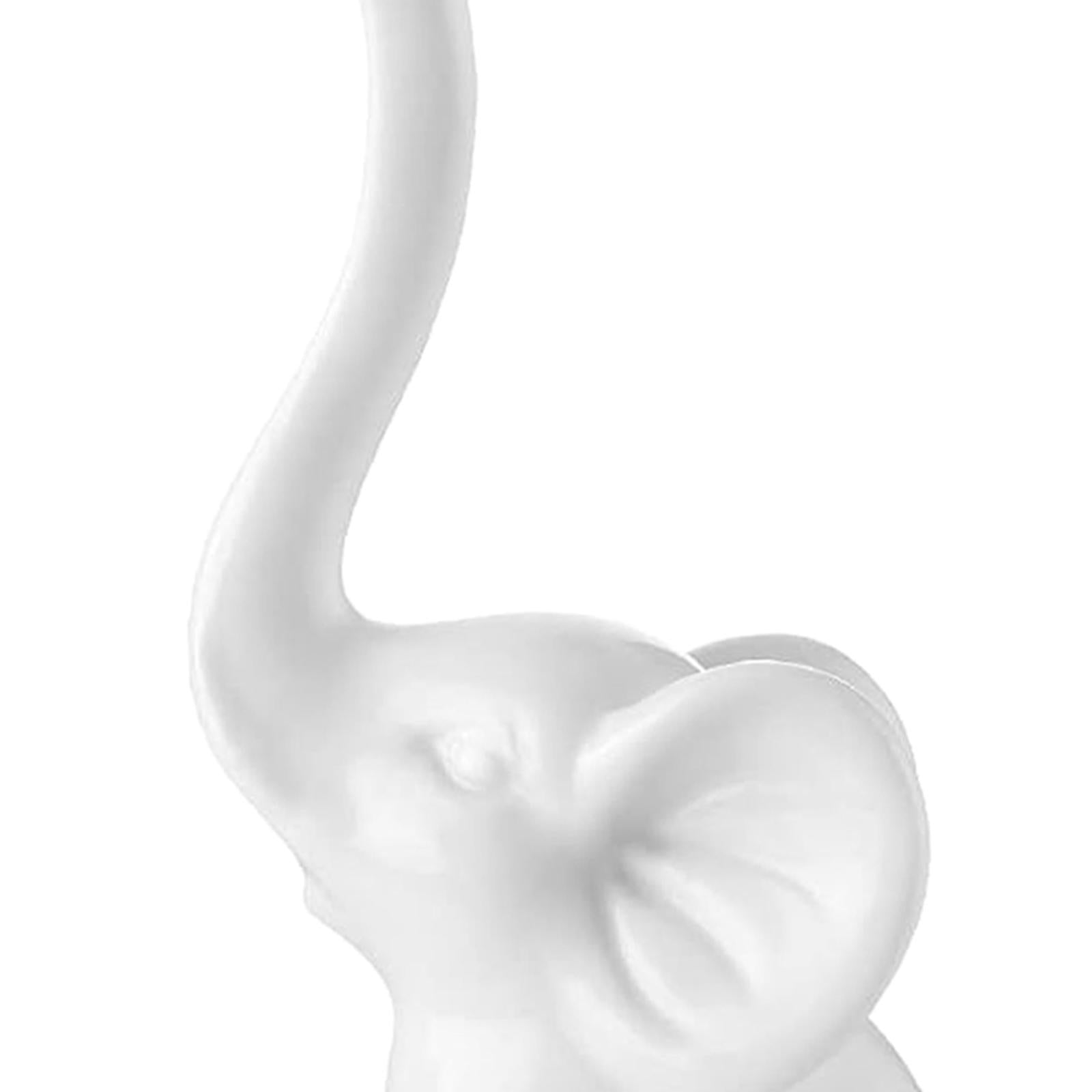 Porcelain Elephant Statue Ring Holder 1.77x4.72inch for Weddings Lightweight