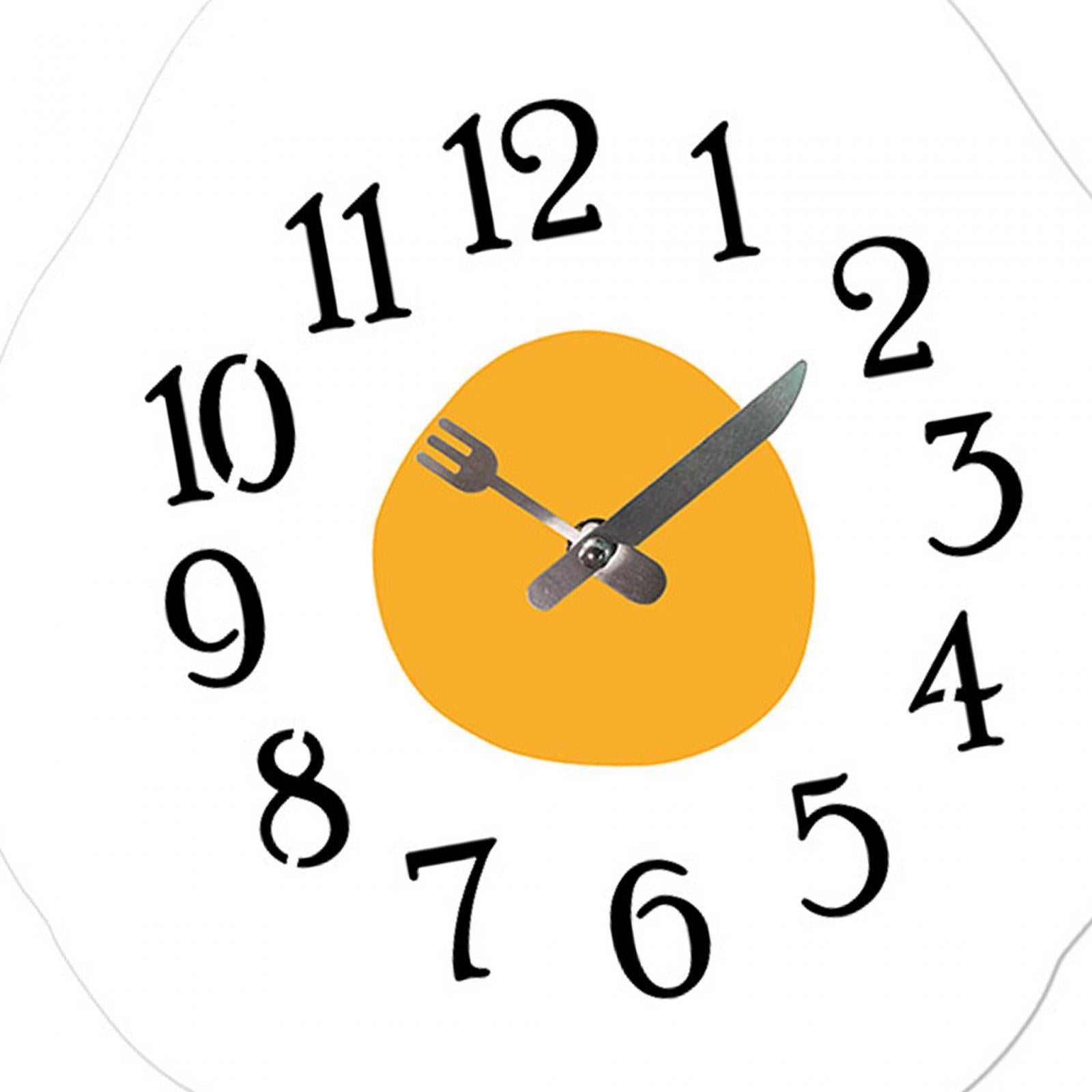 30cm Poached Egg Decorative Wall Clock Wall Art for Housewarming Gift Sturdy