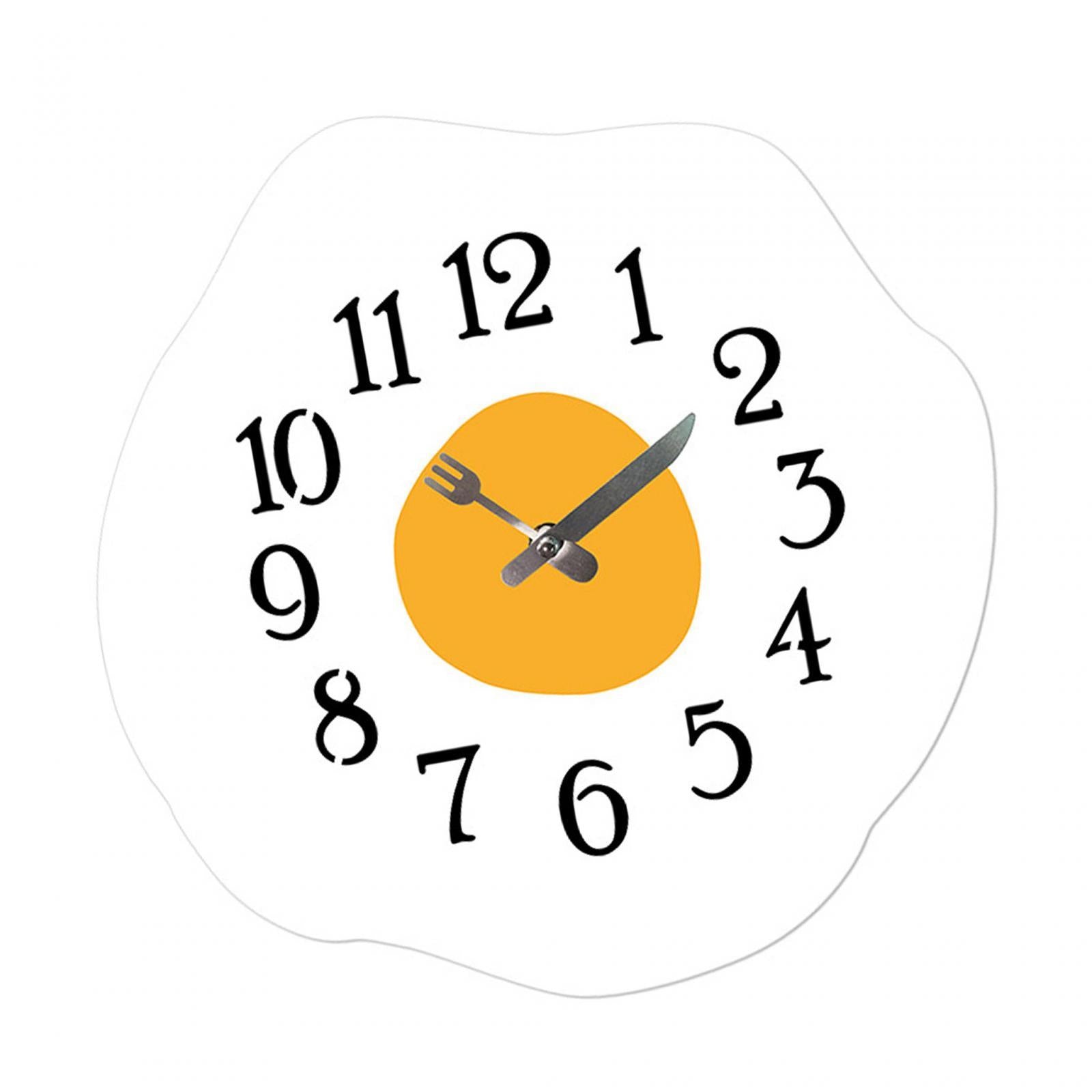 30cm Poached Egg Decorative Wall Clock Wall Art for Housewarming Gift Sturdy