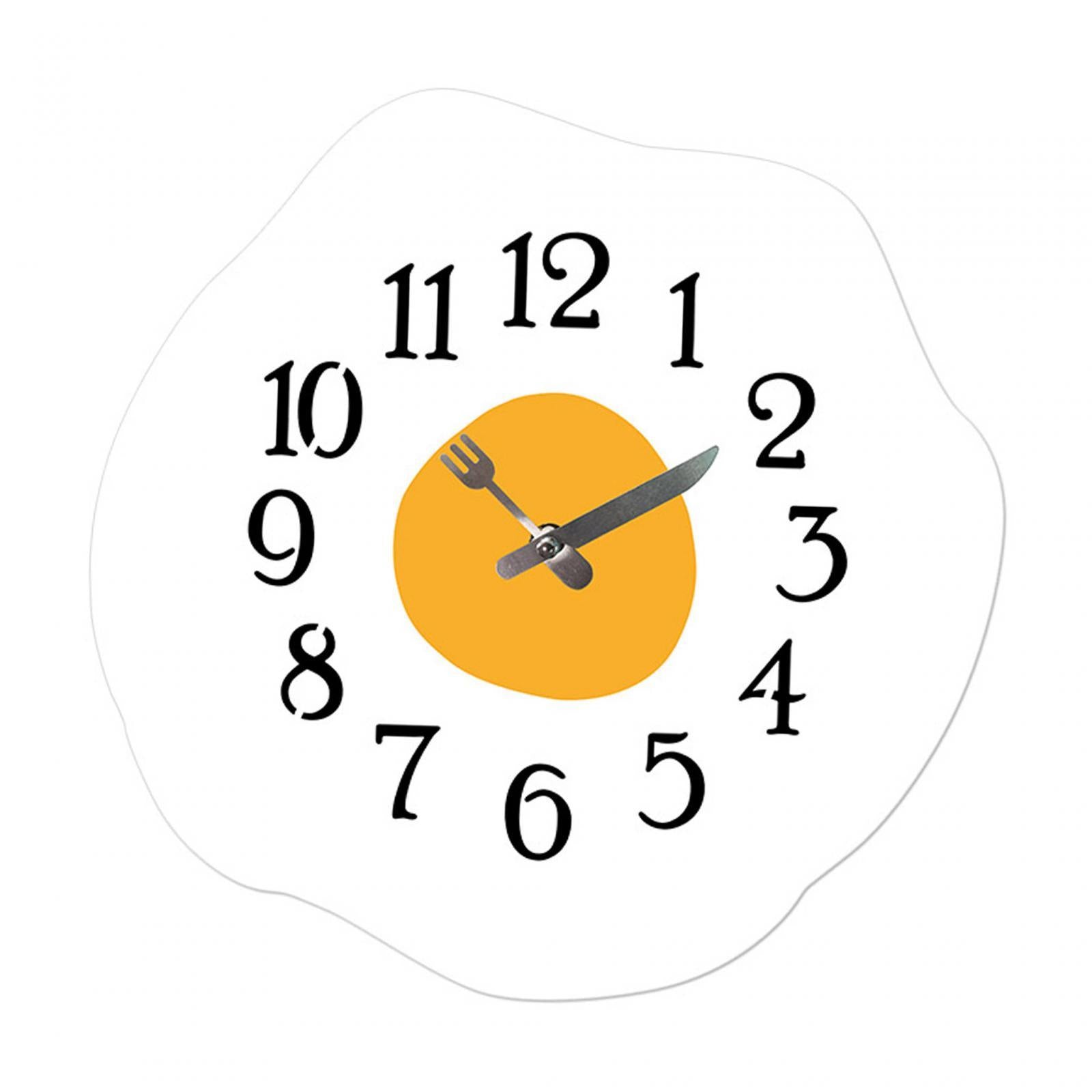 30cm Poached Egg Decorative Wall Clock Wall Art for Housewarming Gift Sturdy