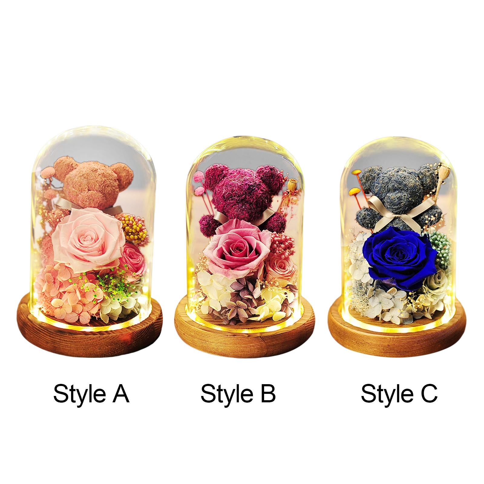 Rose Flower Gift for Women Valentines Day Decor Valentines Day Gifts for Him Style A