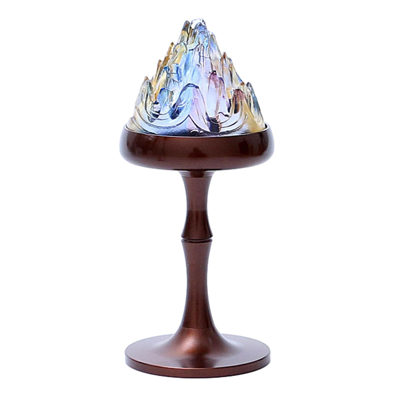 Incense Burner with Lid Glaze Lid Copper Incense Burner for Office Household S