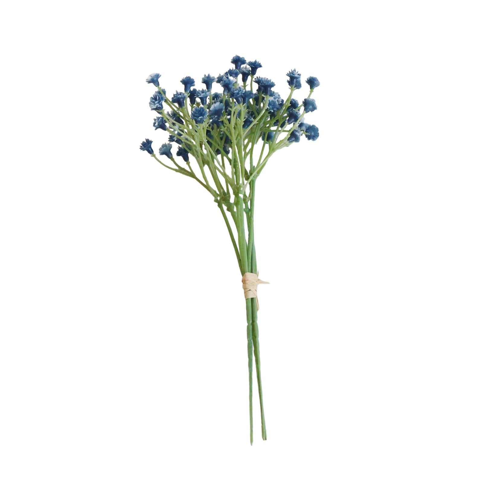 3 Pieces Babys Breath Artificial Flowers for Garden Home Arrangement Wedding Blue