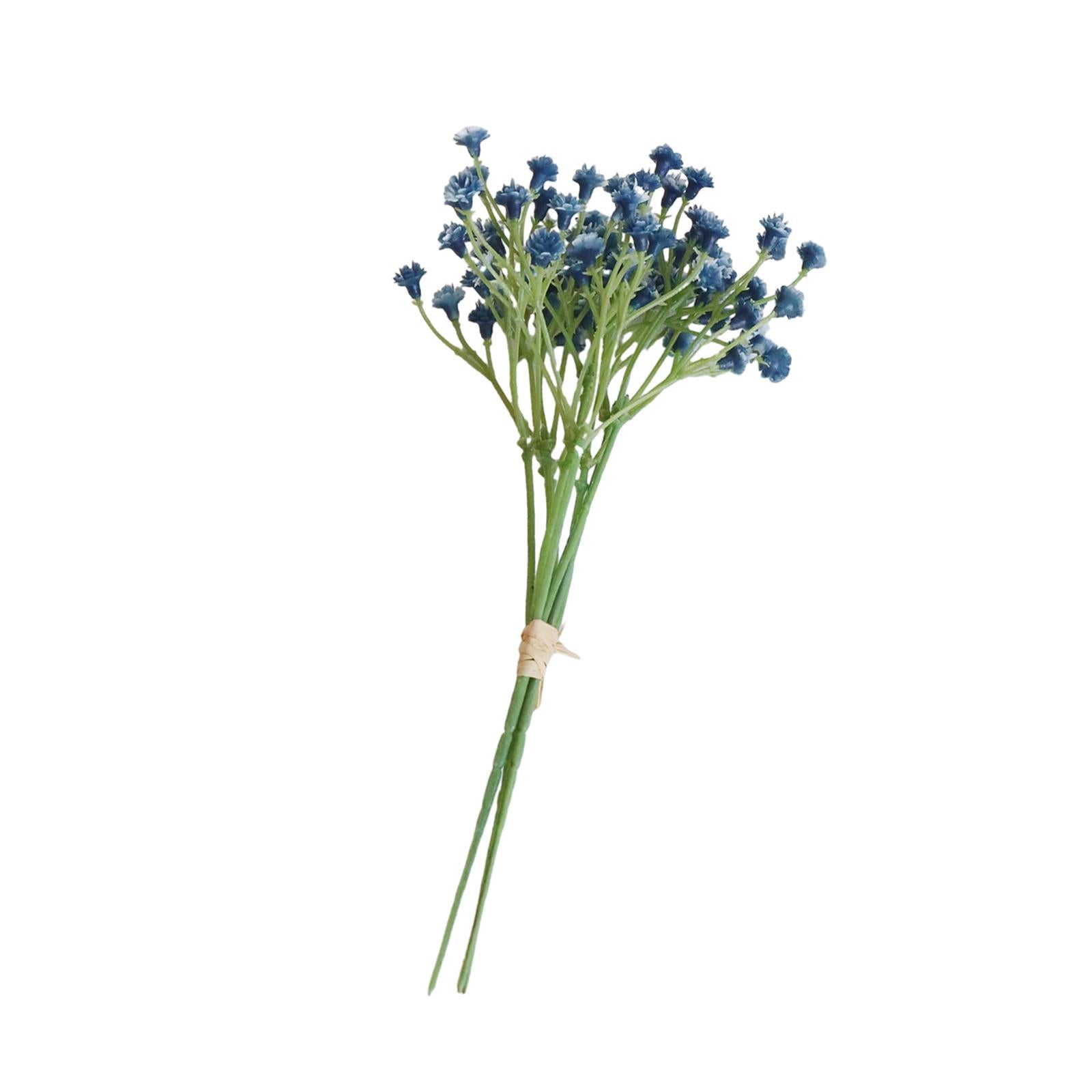 3 Pieces Babys Breath Artificial Flowers for Garden Home Arrangement Wedding Blue