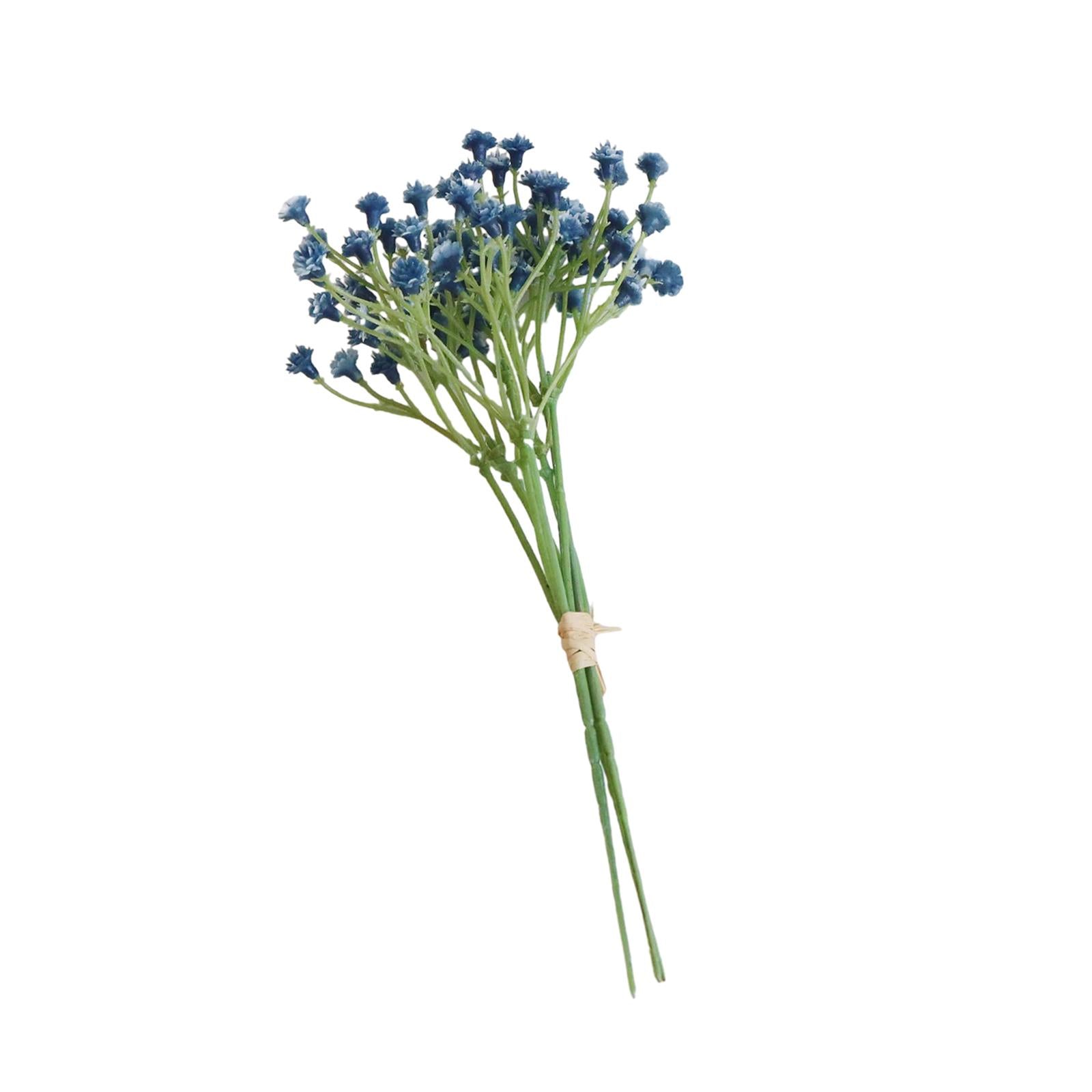 3 Pieces Babys Breath Artificial Flowers for Garden Home Arrangement Wedding Blue