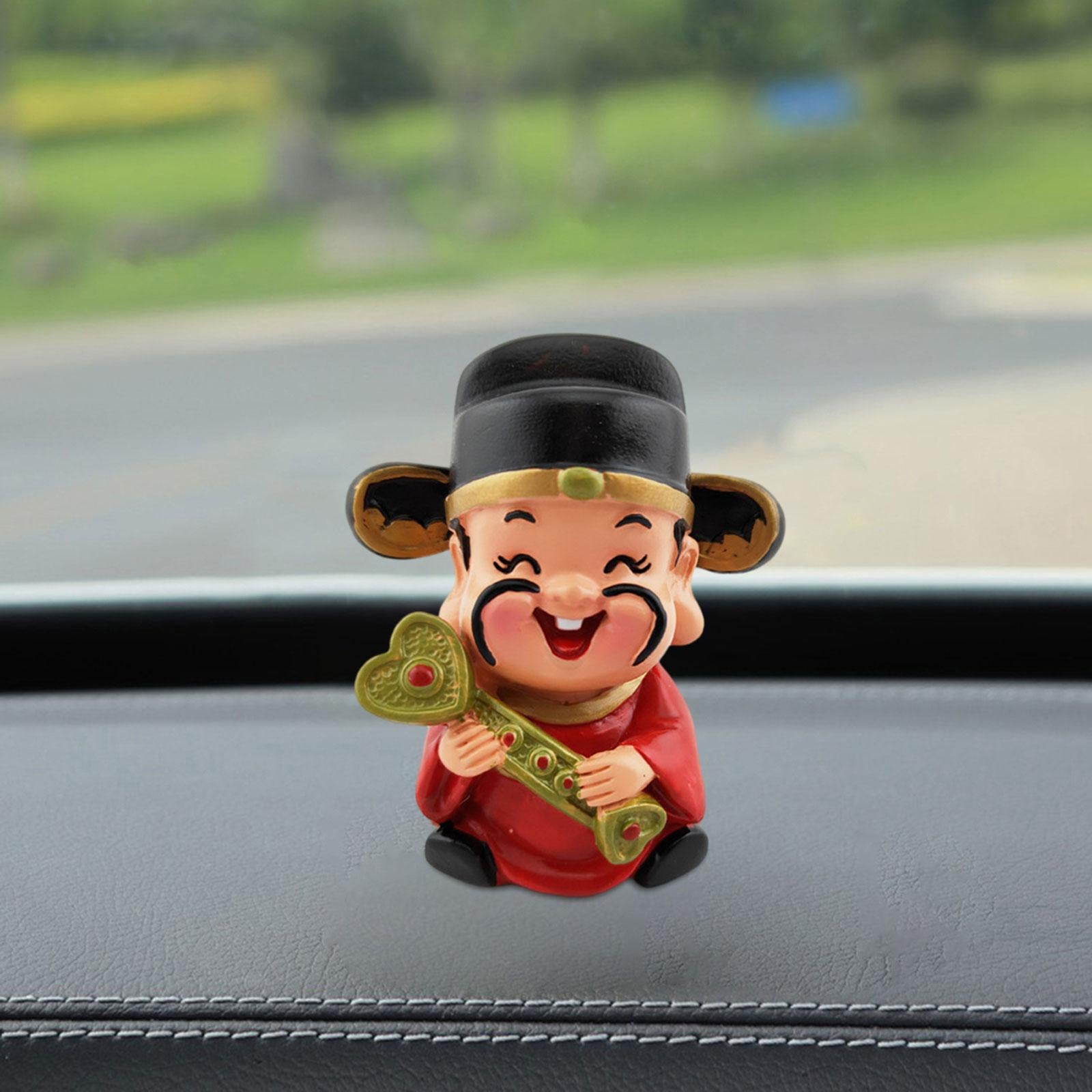 God of Fortune Figurine Desktop Ornament for Living Room Bedroom Centerpiece Style B