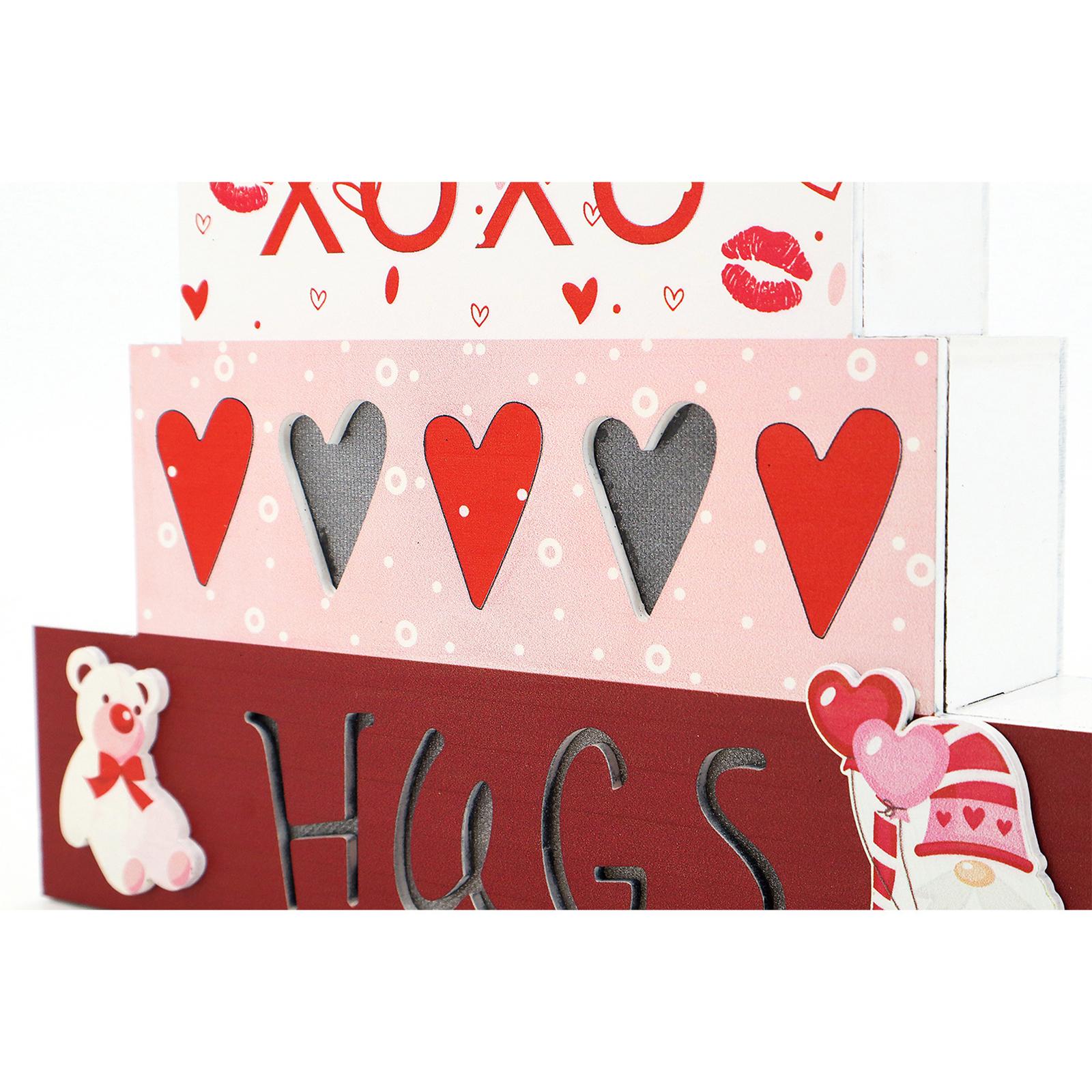 Xoxo Wooden Sign Valentine's Day Decor for Mother's Day Birthday Anniversary