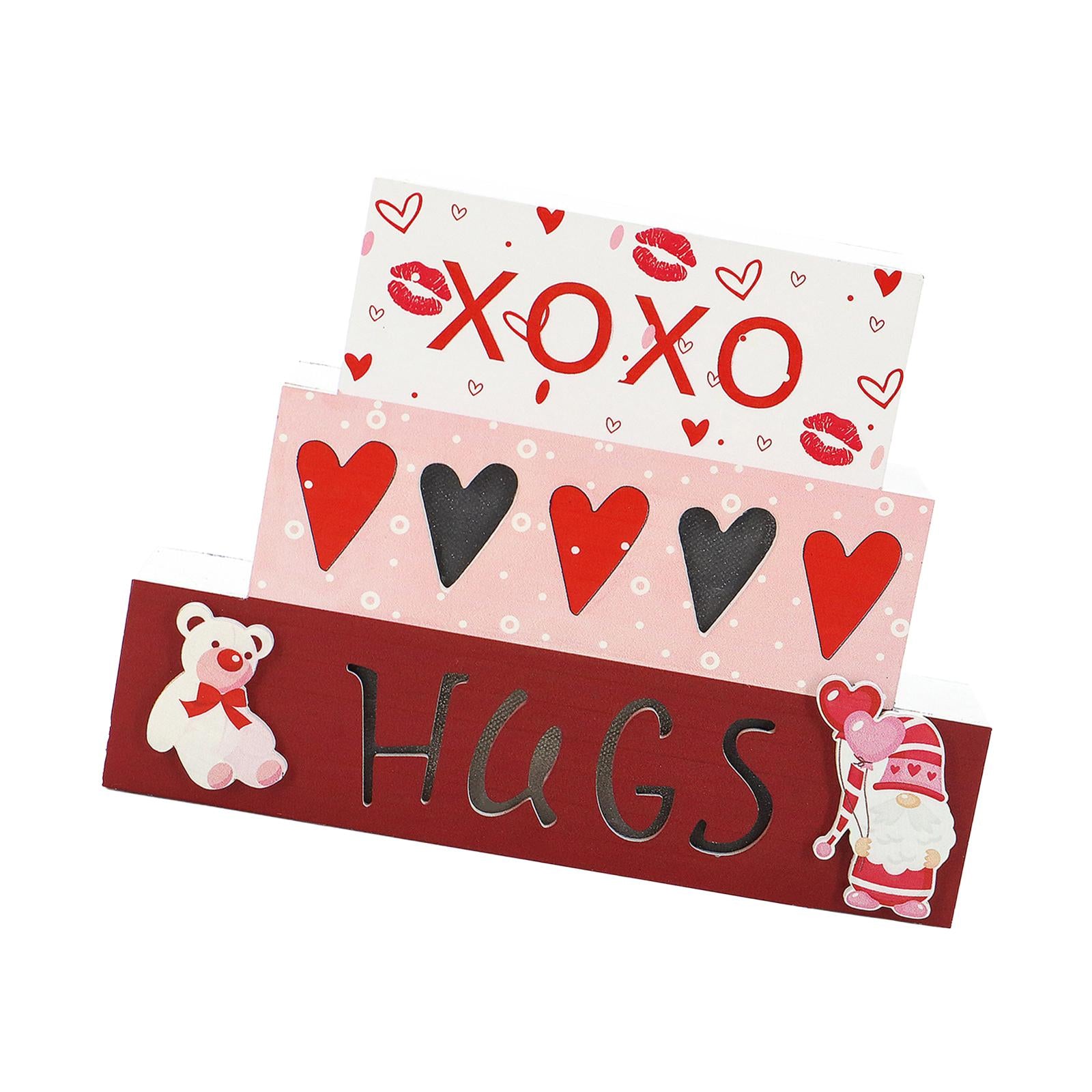 Xoxo Wooden Sign Valentine's Day Decor for Mother's Day Birthday Anniversary