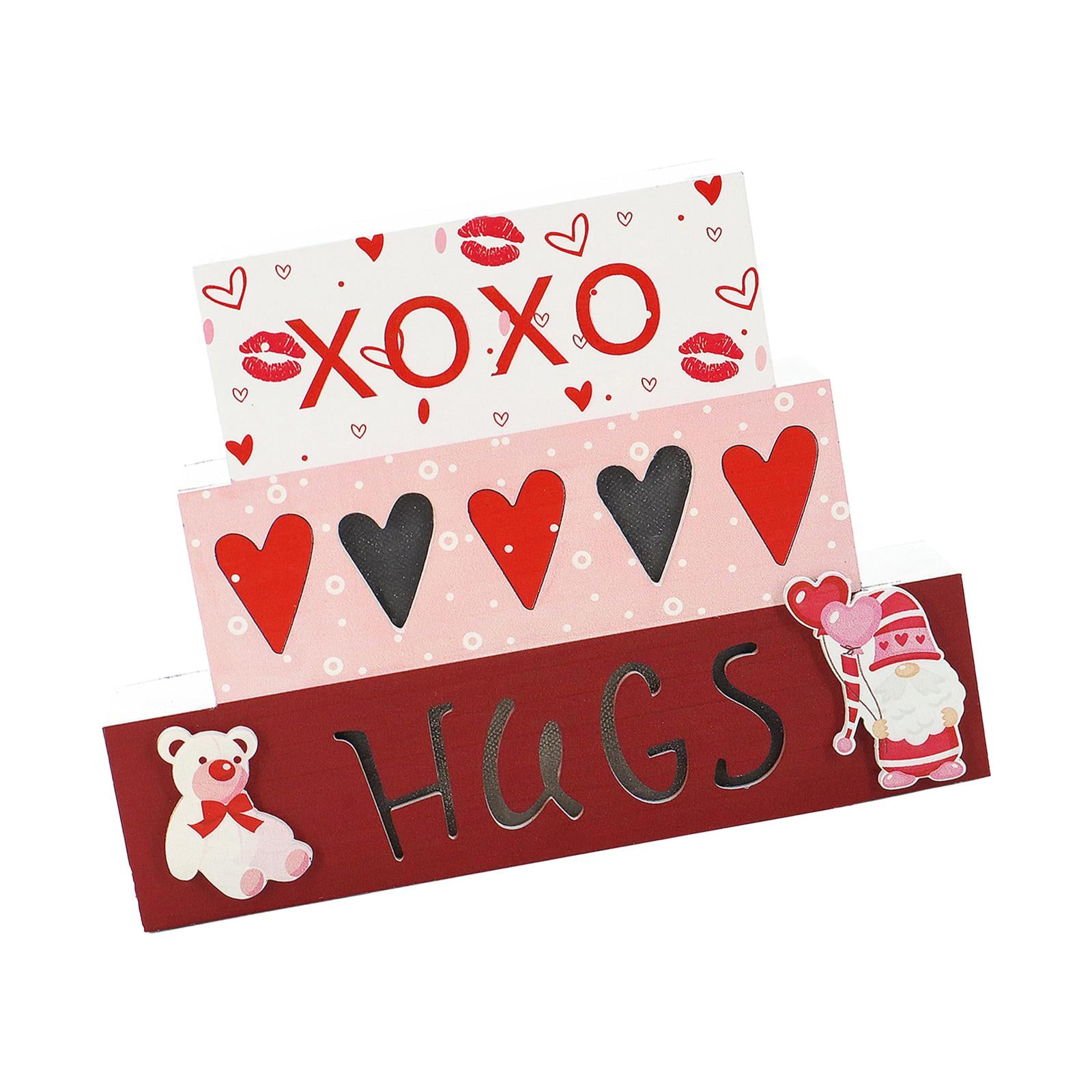 Xoxo Wooden Sign Valentine's Day Decor for Mother's Day Birthday Anniversary