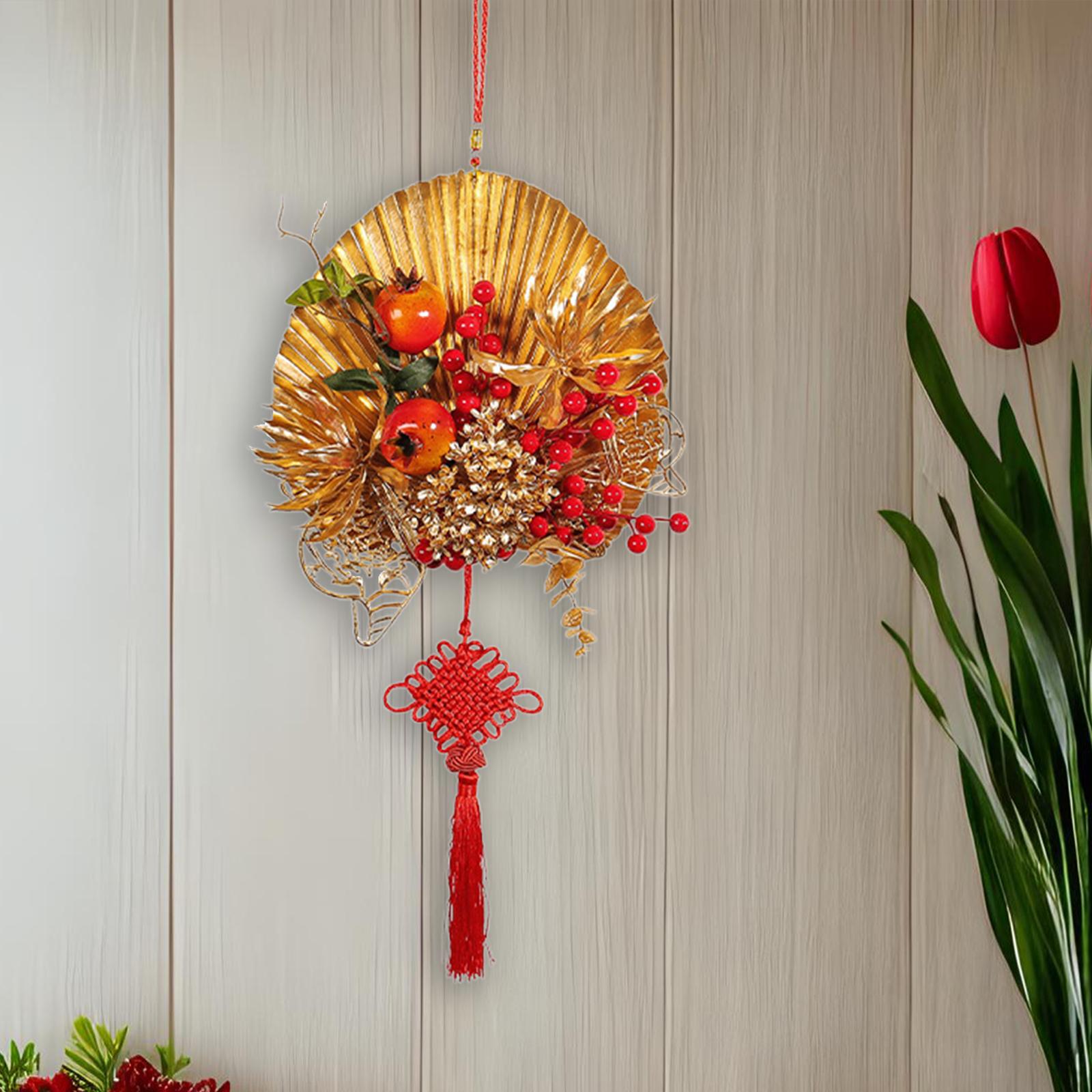 Chinese New Year Hanging Decorations Chinese Knot for Lunar Year Celebration Pomegranate
