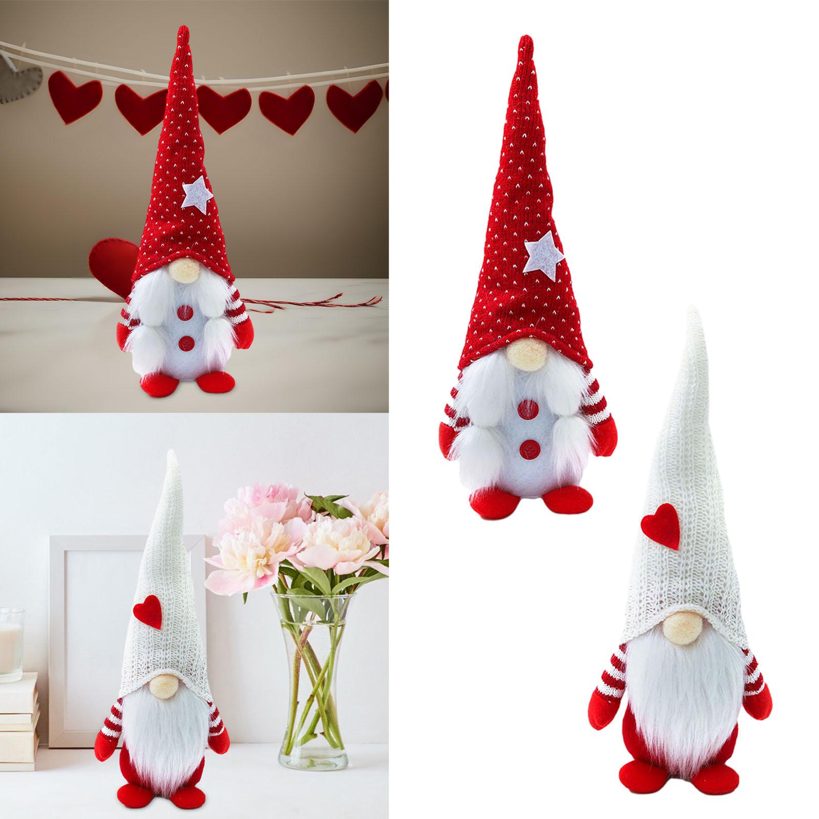 Valentines Day Gnome Dolls Valentines Day Decor Gnome for Home Bedroom Hotel Red