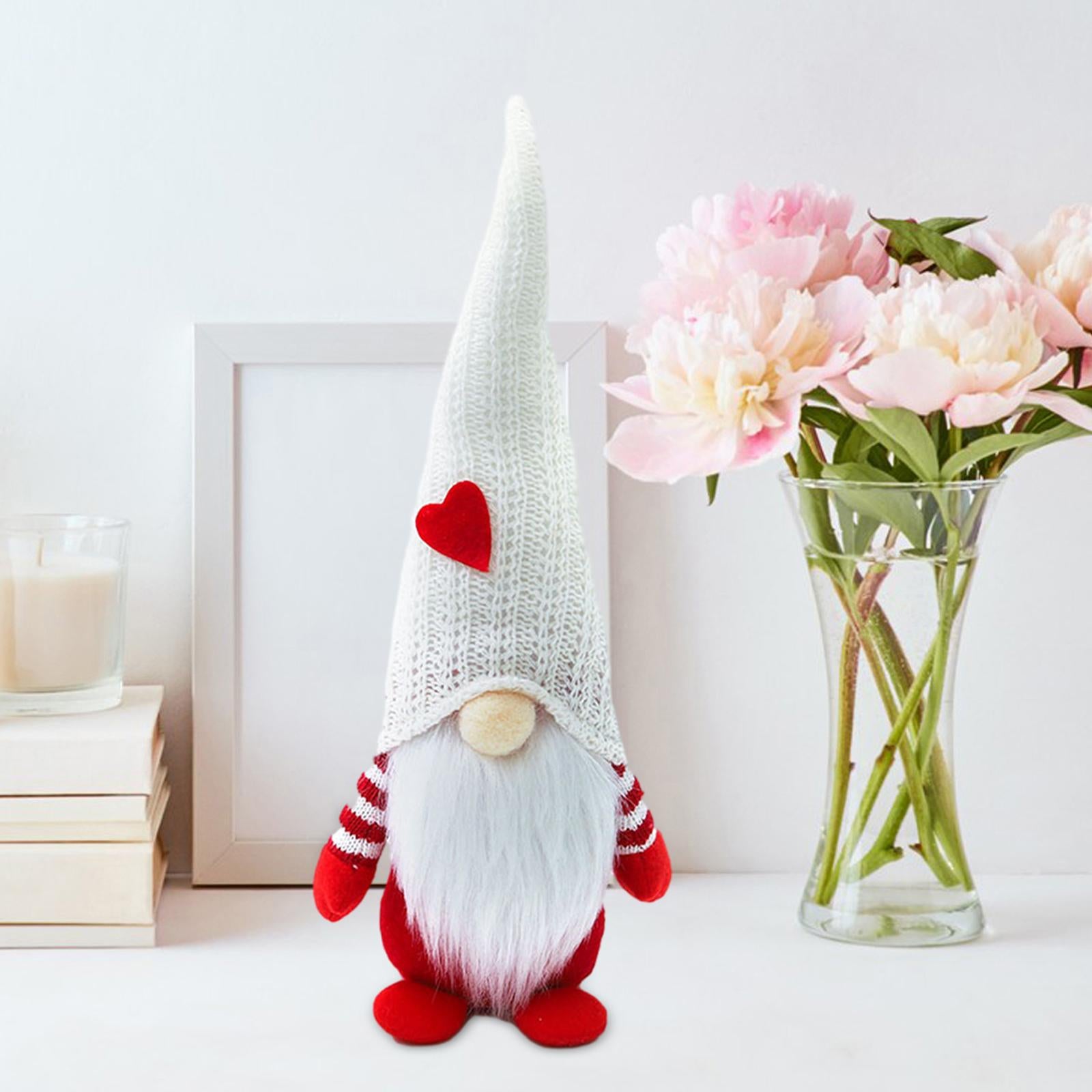 Valentines Day Gnome Dolls Valentines Day Decor Gnome for Home Bedroom Hotel White