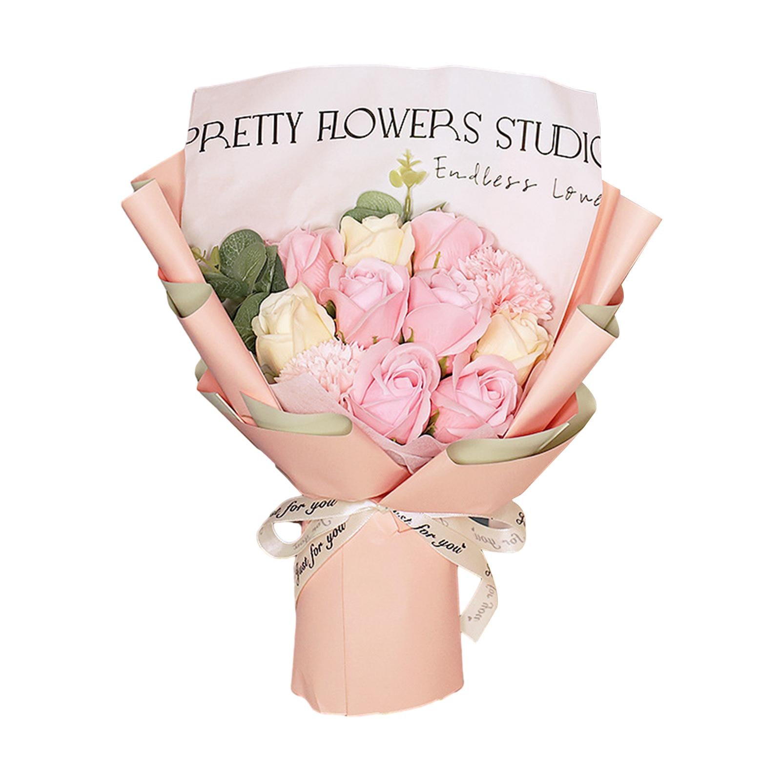 Soap Rose Flower Bouquet Valentines Day Gift for Mothers Day Multifunctional
