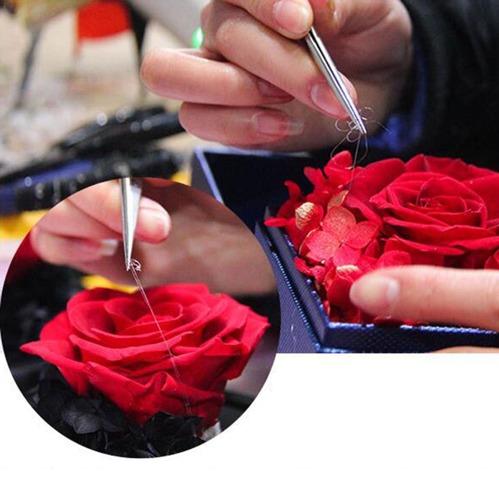 Rose Eternal in Glass Dome Valentines Day Decor Valentines Day Gifts for Men Style D