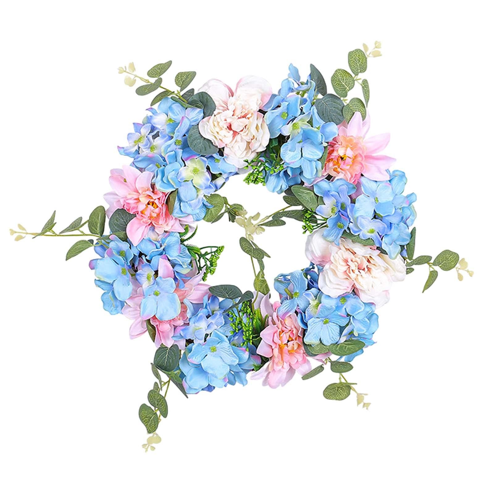 Spring Wreath Party Supplies Farmhouse Wreath for Front Door Windows Outside