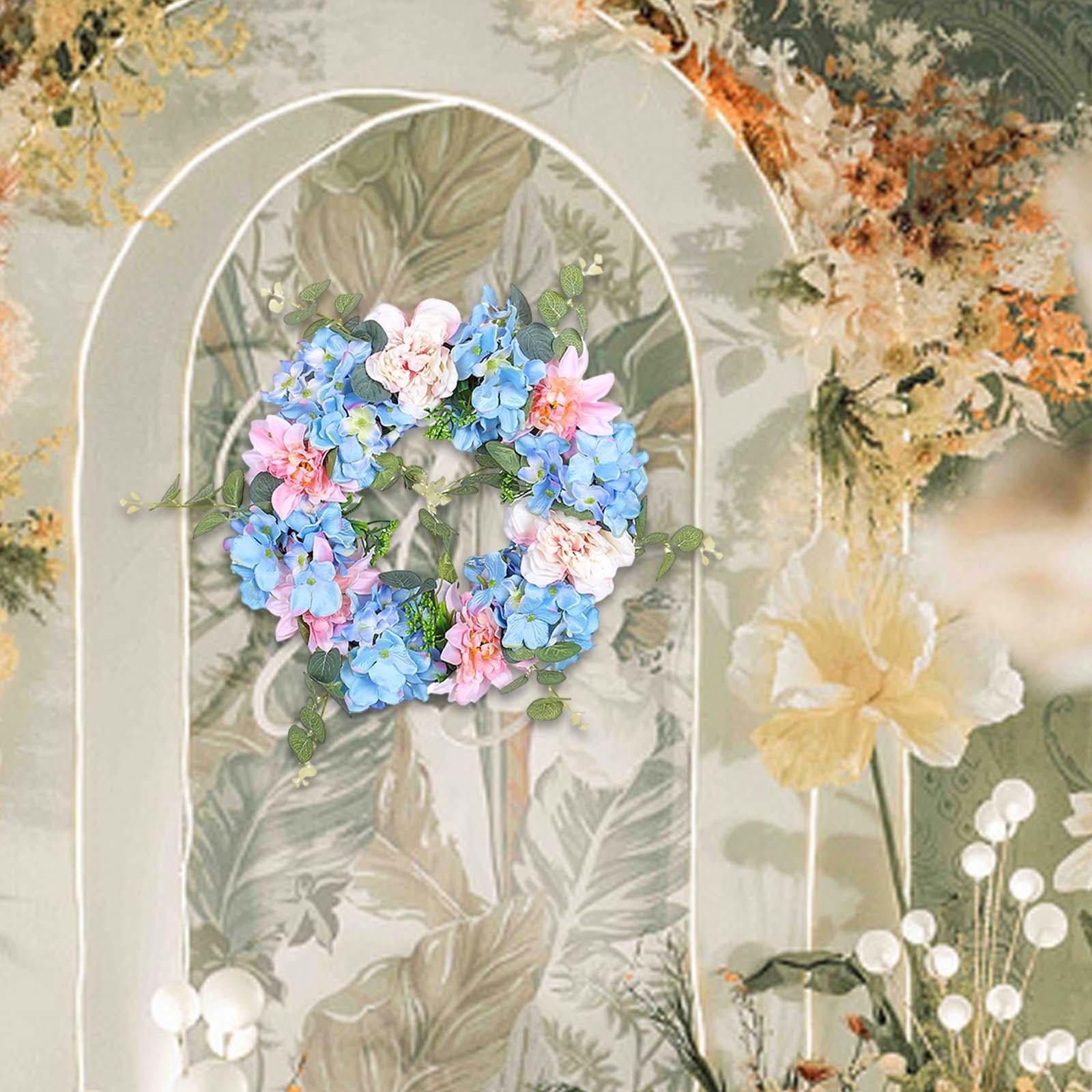Spring Wreath Party Supplies Farmhouse Wreath for Front Door Windows Outside
