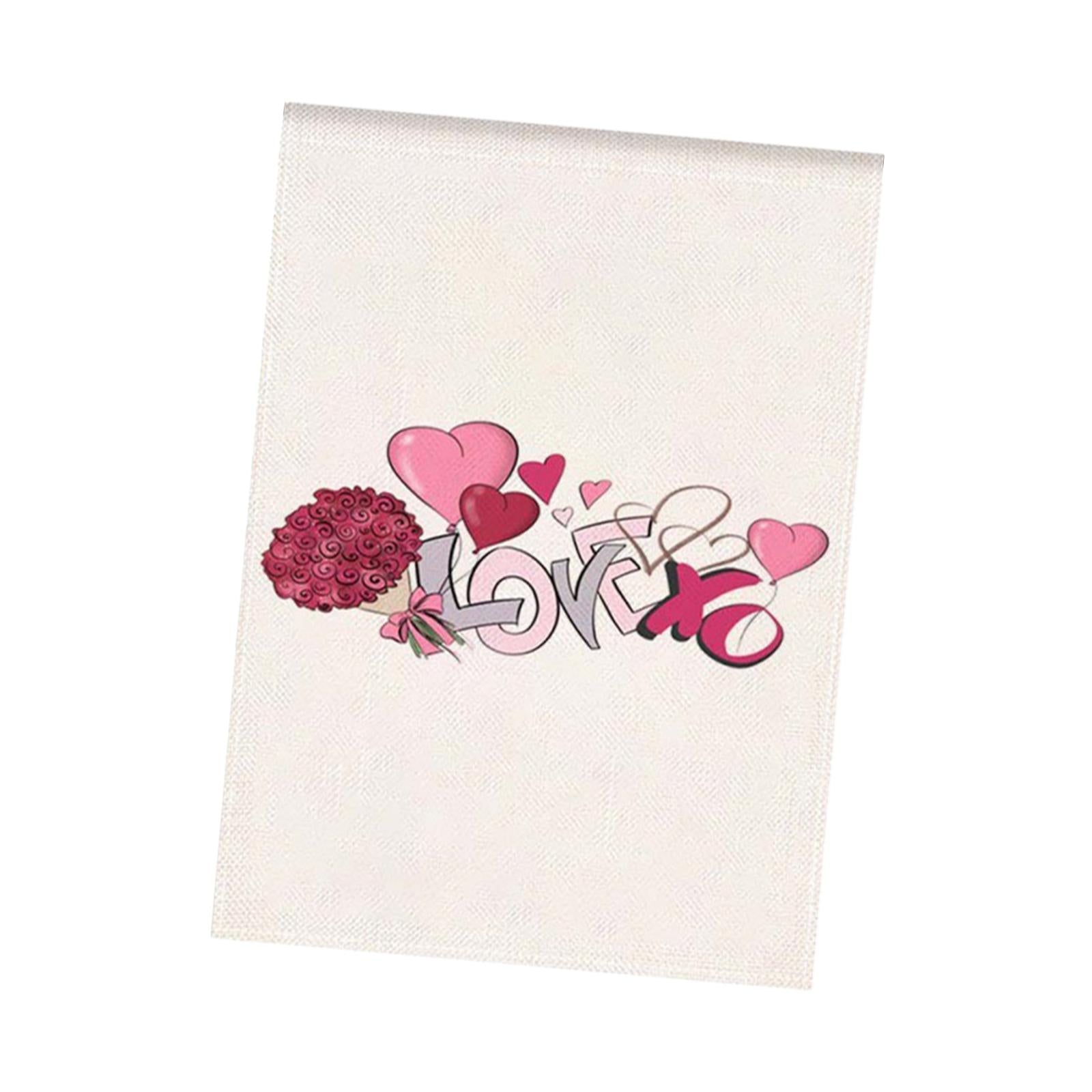 Valentine's Day Flag Valentine Flag Garden Flag for Outside Backyard Veranda Style B