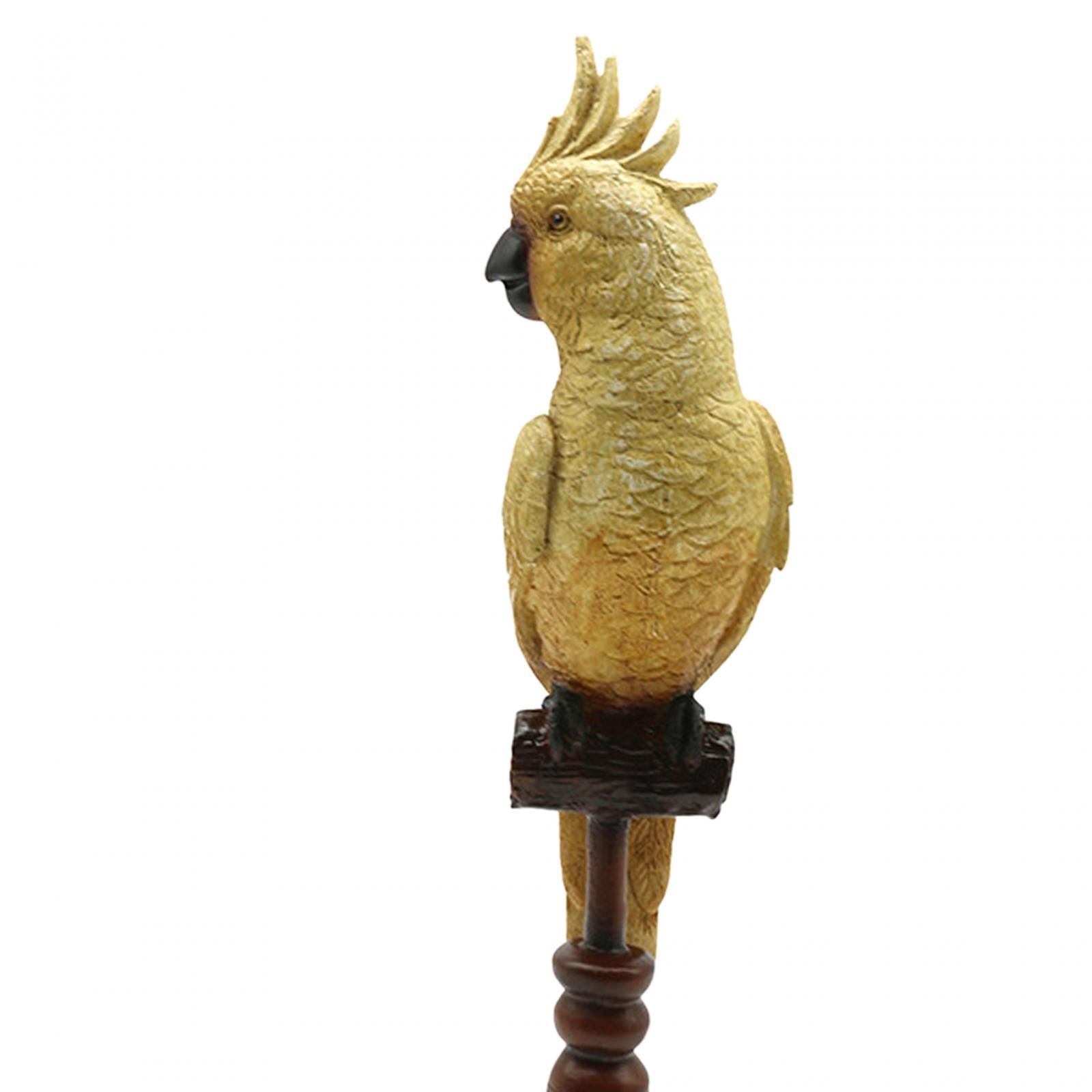 Parrot Figurine Resin Collectible Decorative Figurine for Desk Shelf Bedroom