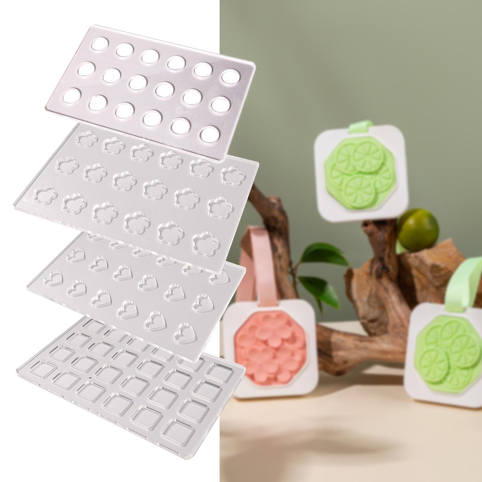 Incense Mold Acrylic Supplies Fragrant Tablet Maker Crafts Incense Mold Tool Round