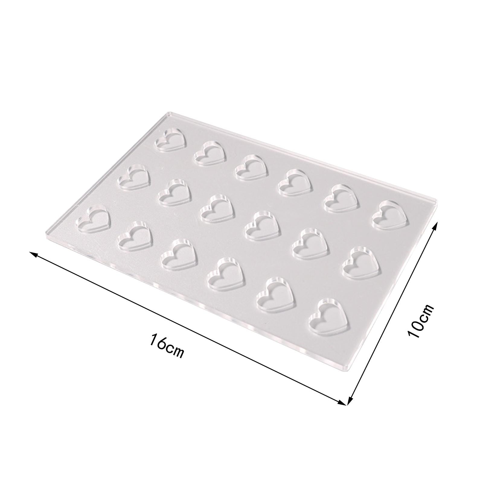 Incense Mold Acrylic Supplies Fragrant Tablet Maker Crafts Incense Mold Tool Heart Shaped