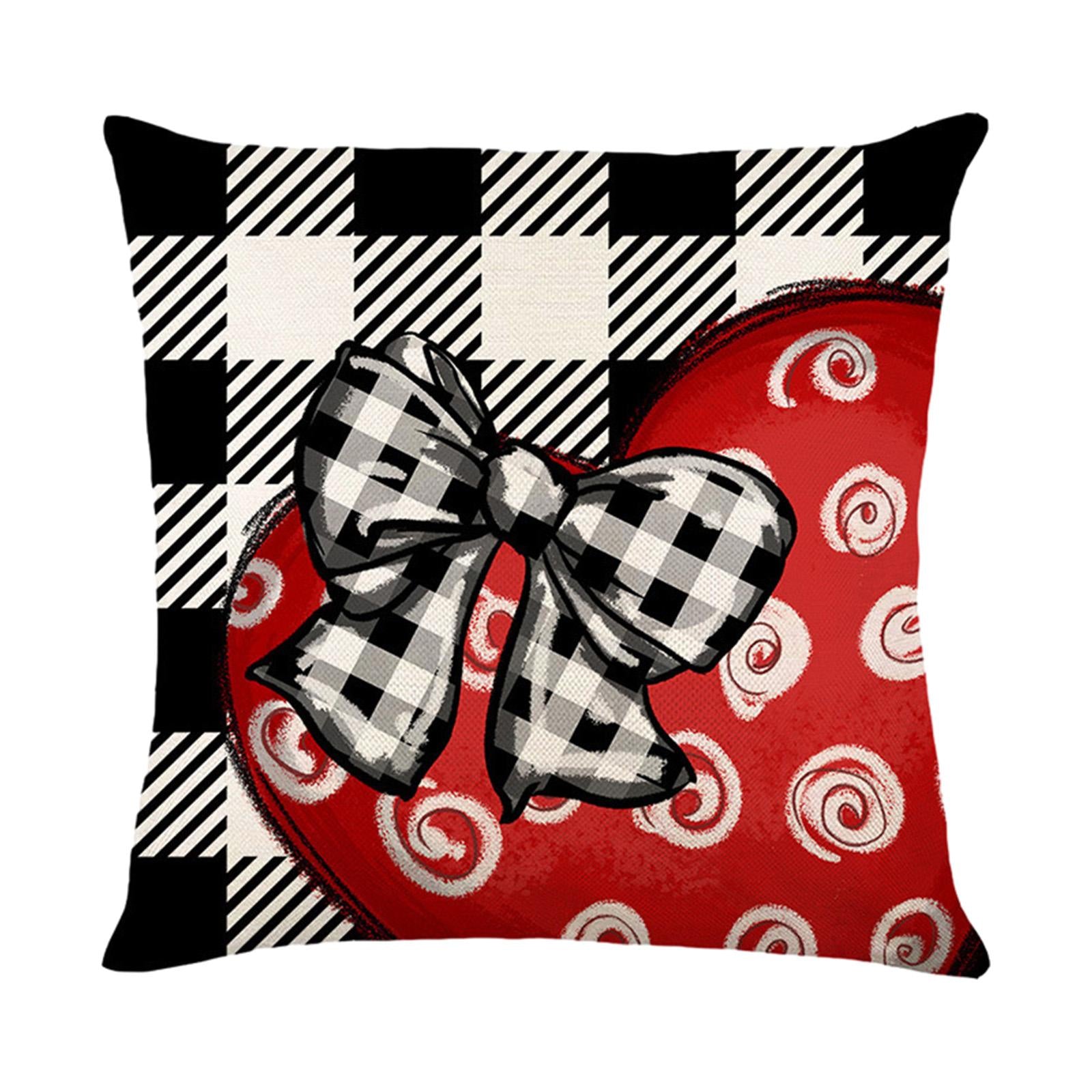 Valentines Day Pillow 45x45cm Sqaure Love Heart Pattern for Couch Sofa Chair Style B