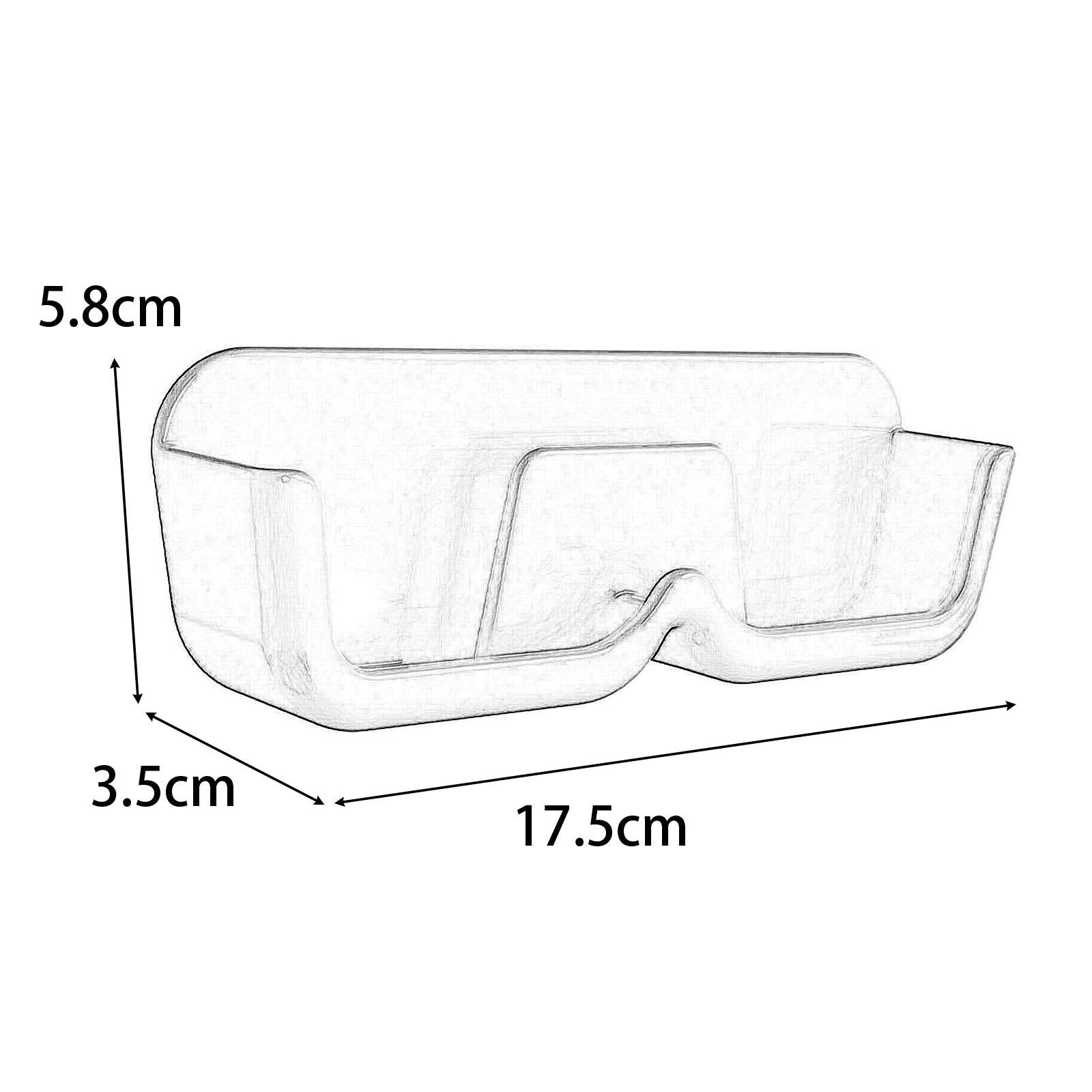 2xEyeglasses Holder Wall Mount Durable Stylish for Tabletop Showcase Apartment Gray