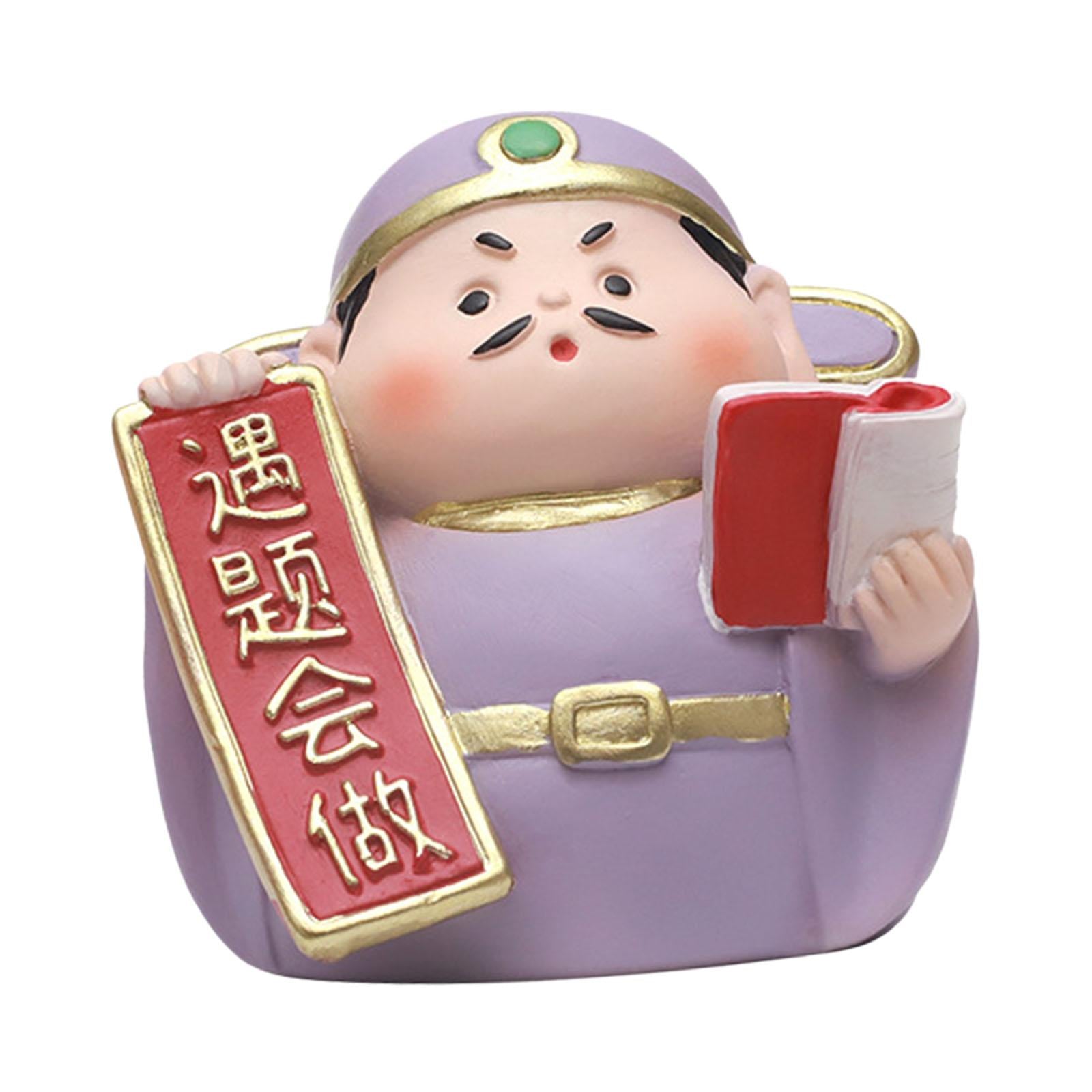 Miniature Figure Cute Mini Desktop Ornament for Desk Bedroom Home Decoration Style A