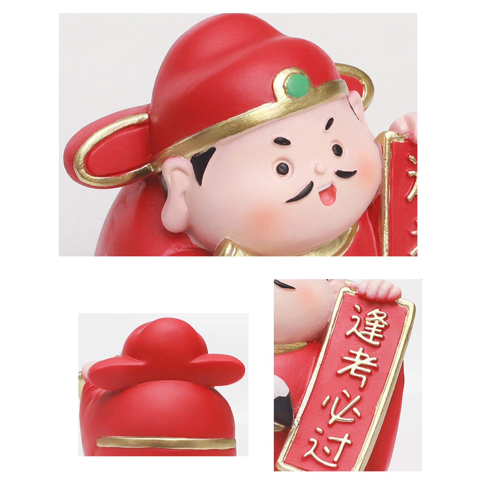 Miniature Figure Cute Mini Desktop Ornament for Desk Bedroom Home Decoration Style B