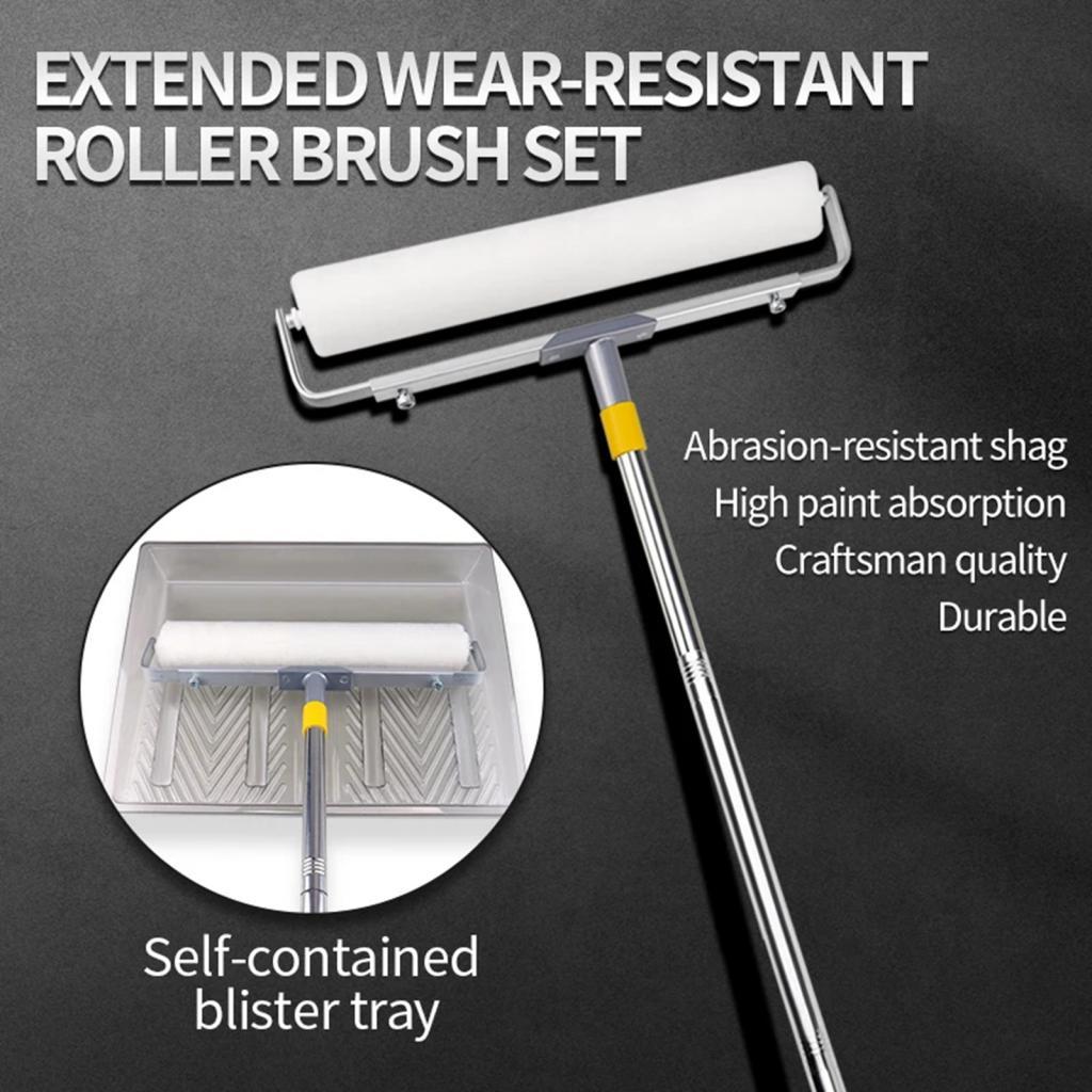 Paint Roller Frame Durable Aluminium Roller Brush Frame for Floor Large Area