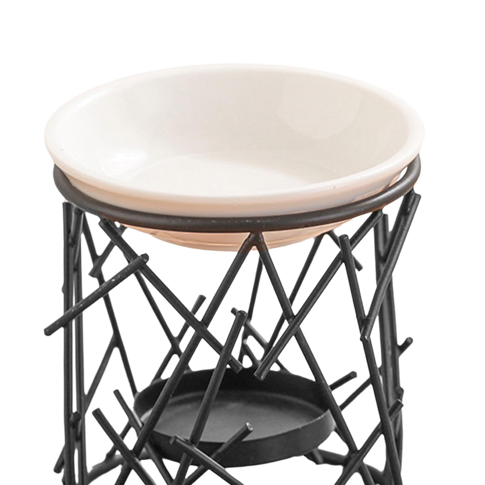 Essential Oil Burner Decorative Essential Oil Diffuser for Home Yoga Bedroom Black