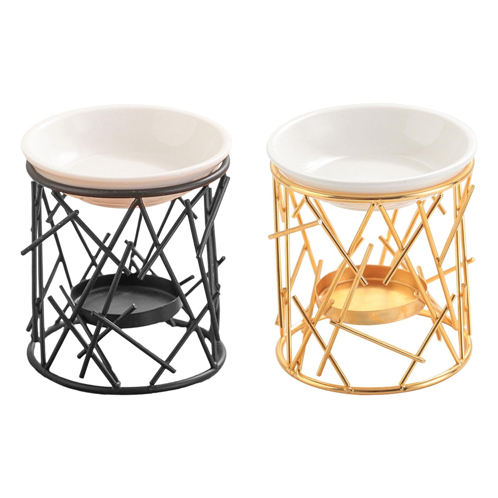 Essential Oil Burner Decorative Essential Oil Diffuser for Home Yoga Bedroom Black