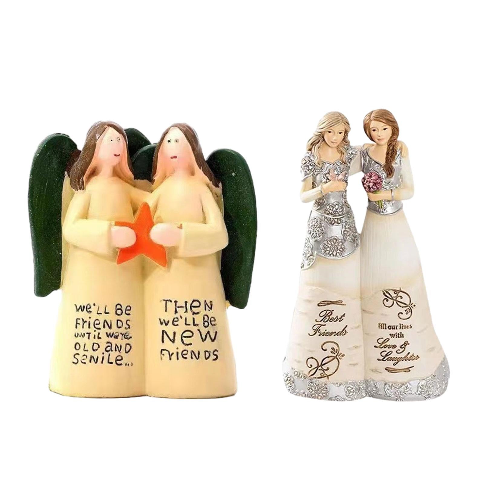 Sister Figurine Sister Gifts Art Crafts for Entrance Cabinet Table Bookshelf Girls