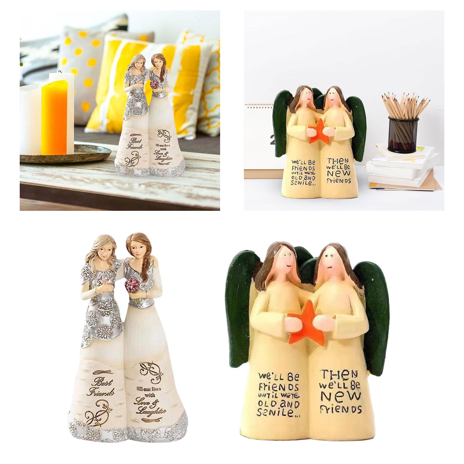 Sister Figurine Sister Gifts Art Crafts for Entrance Cabinet Table Bookshelf Girls