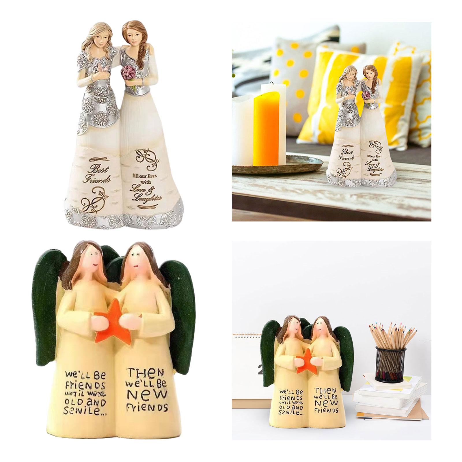 Sister Figurine Sister Gifts Art Crafts for Entrance Cabinet Table Bookshelf Girls