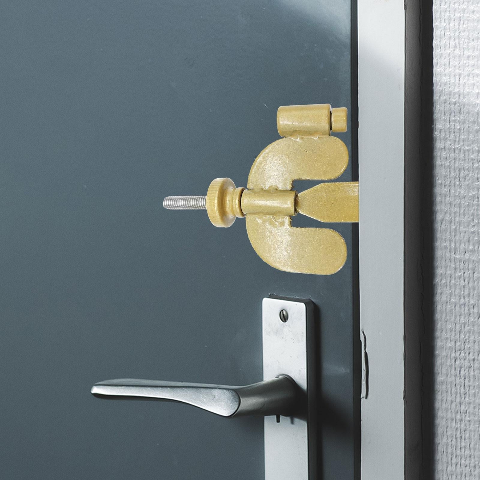 Portable Door Lock Door Locks from Inside for Bedroom Apartment Rooms all golden