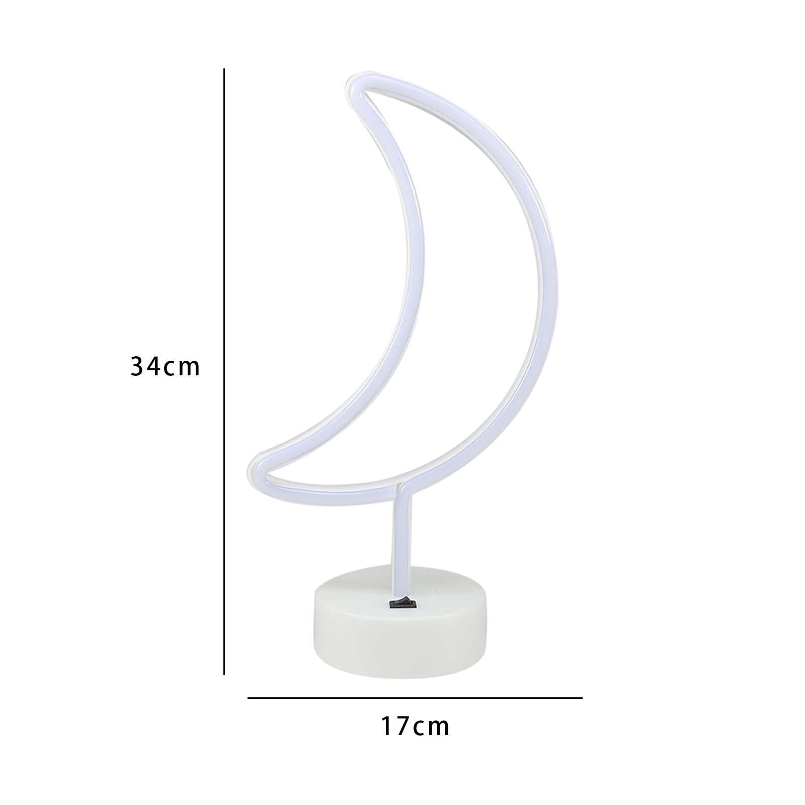 Moon Neon Light Ornament Moon Light for Bar Room Decoration Remembrance Gift