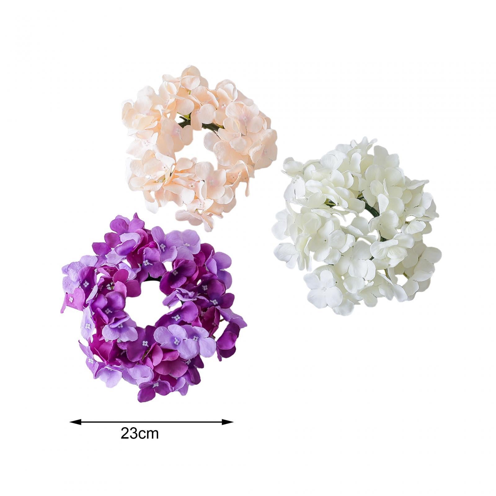Artificial Flowers Candle Wreath Valentine's Day Decoration for Dining Table