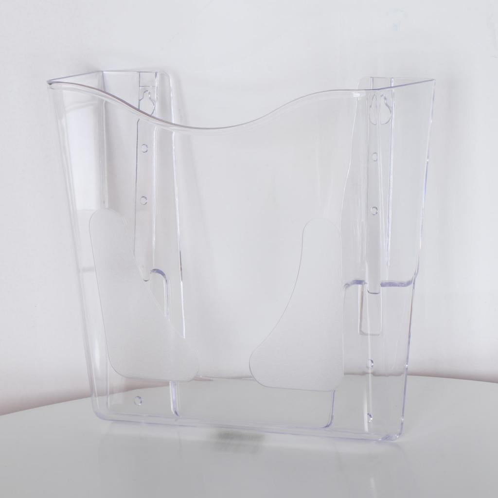 Wall Mount Brochure Holder Magazine Rack Flyer Holder for Exhibition Durable Vertical