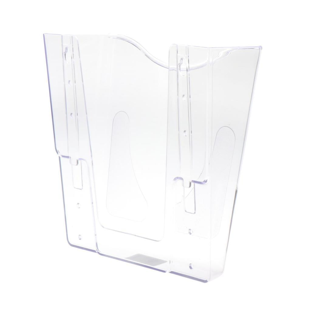 Wall Mount Brochure Holder Magazine Rack Flyer Holder for Exhibition Durable Vertical